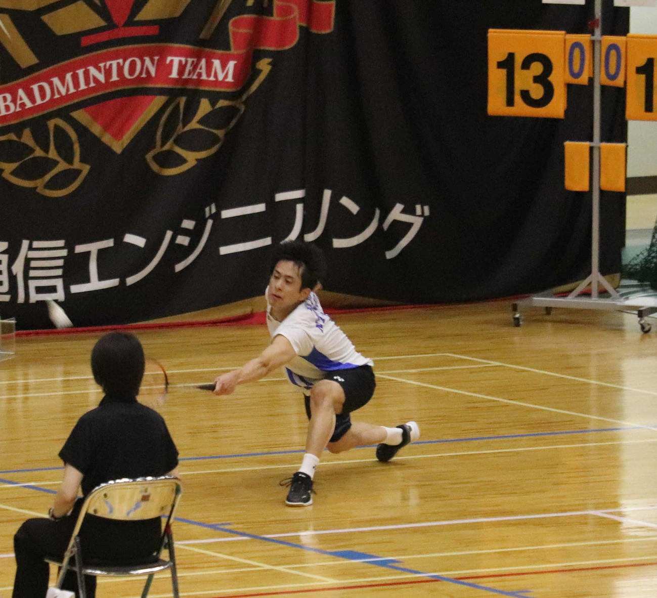 男子シングルスで優勝した古賀穂（撮影・竹本穂乃加）