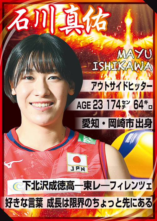 日本代表OH石川真佑