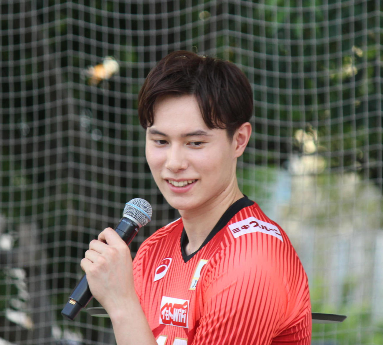 高橋藍（2023年9月3日撮影）