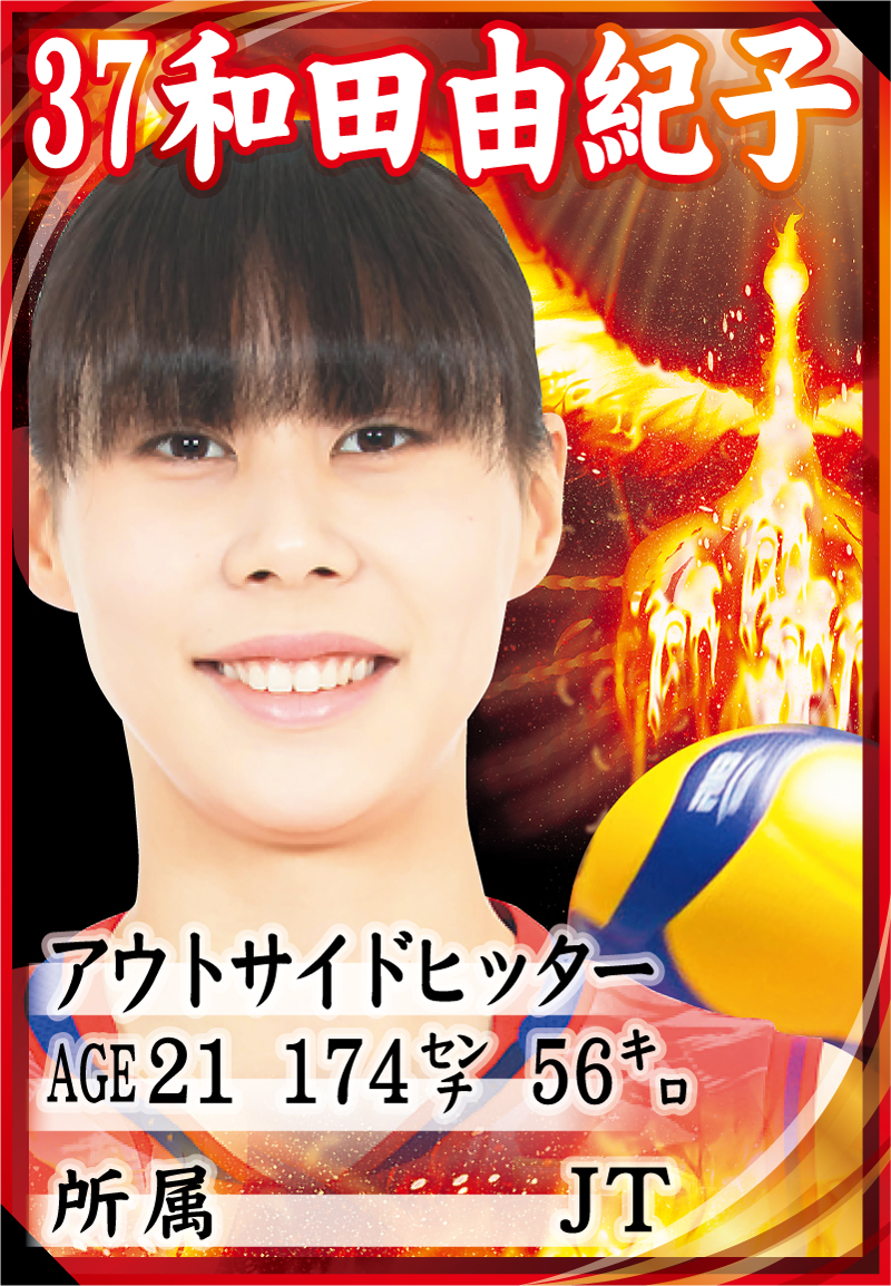 和田由紀子の選手カード（写真は（C）JVA）