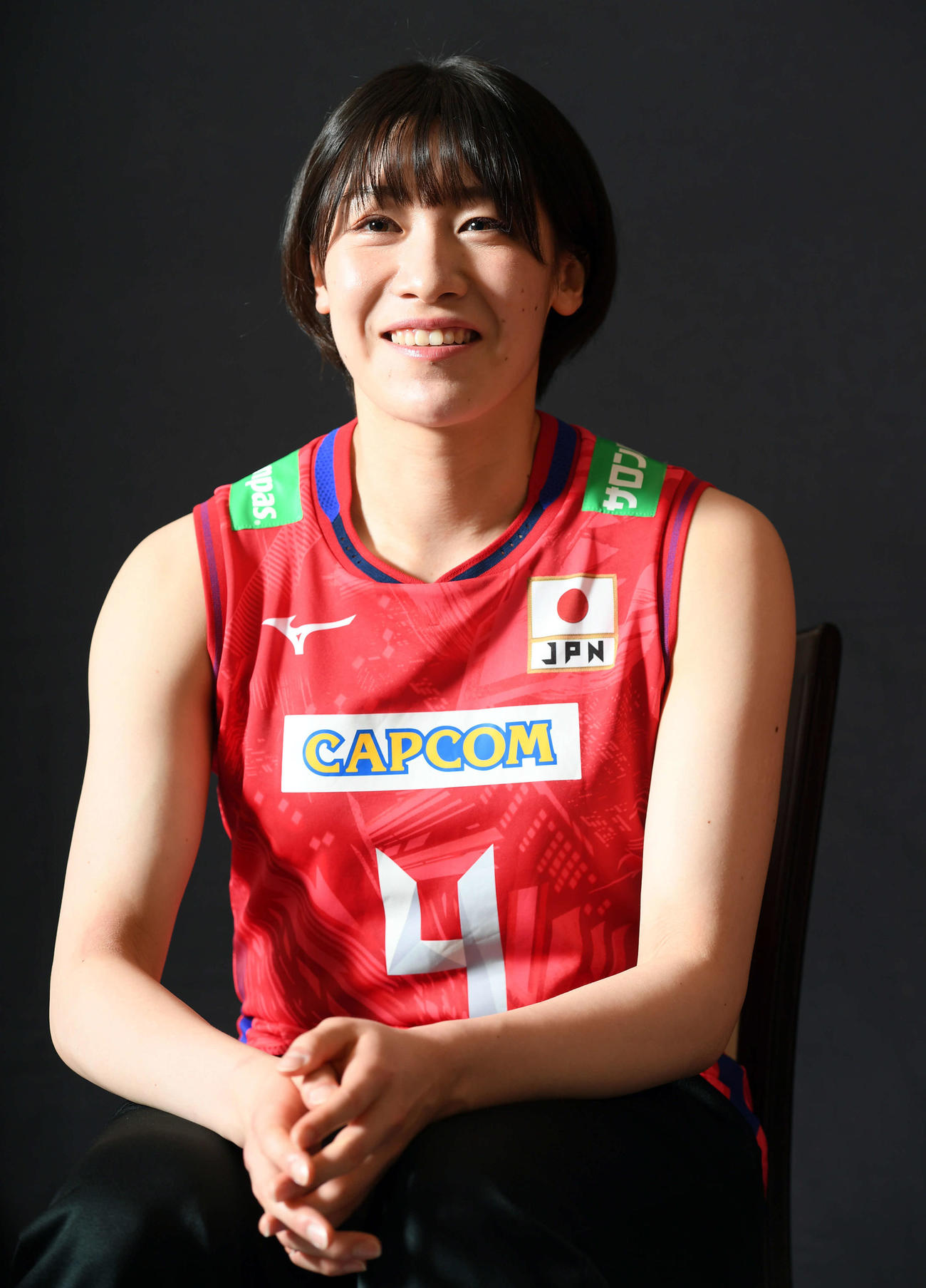 本紙インタビューで心境を語るバレーボール日本代表の石川真佑