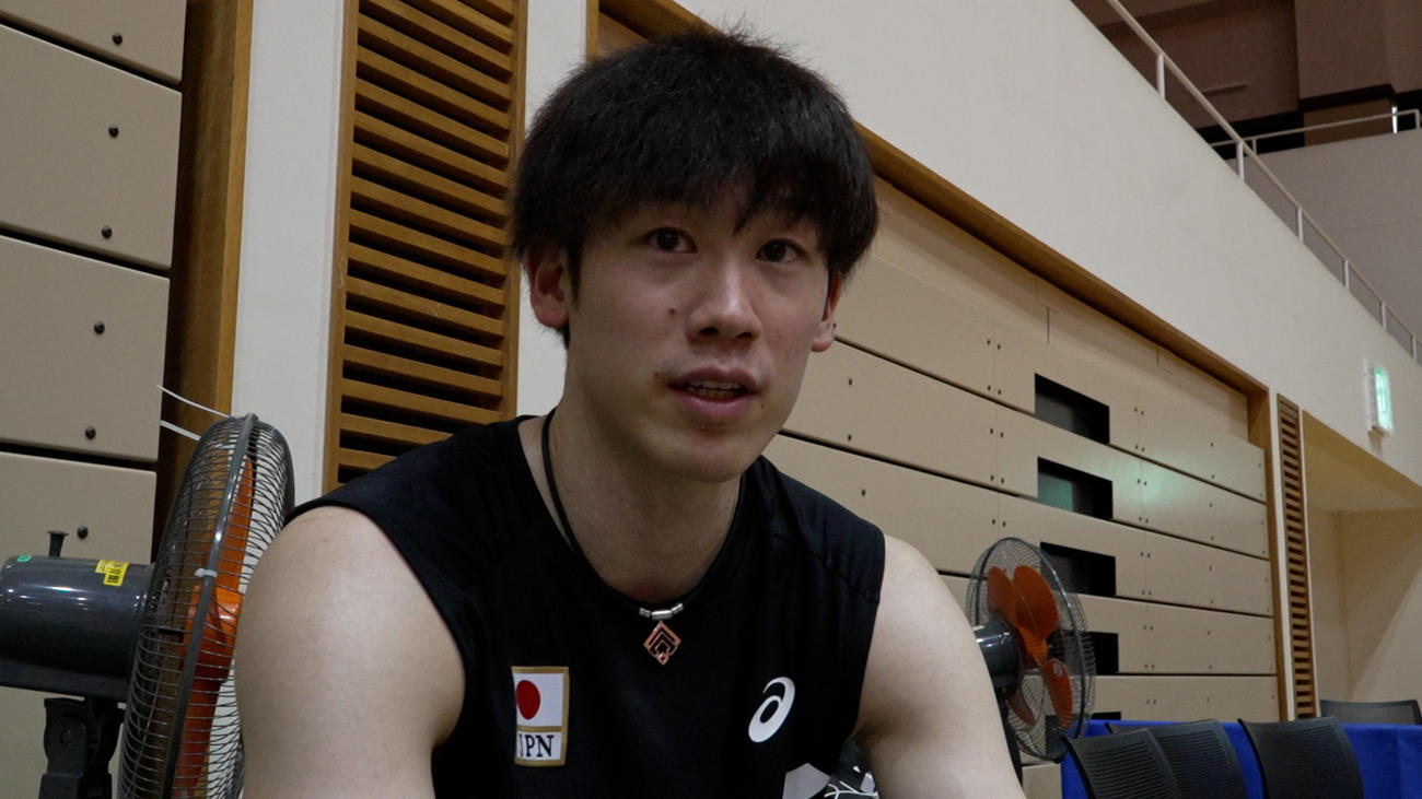インタビューを受ける石川（C)JVA