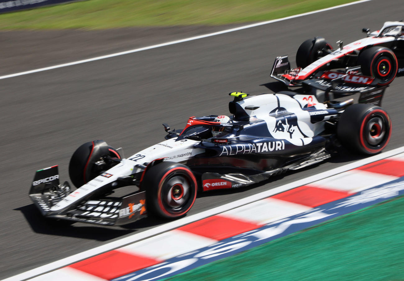 予選でQ3に進出し、9位となったアルファ・タウリの角田裕毅（撮影・宮崎幸一）