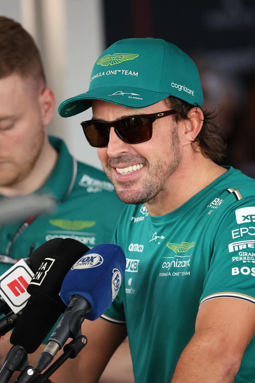予選10位となったアストンマーチンのアロンソ（撮影・宮崎幸一）