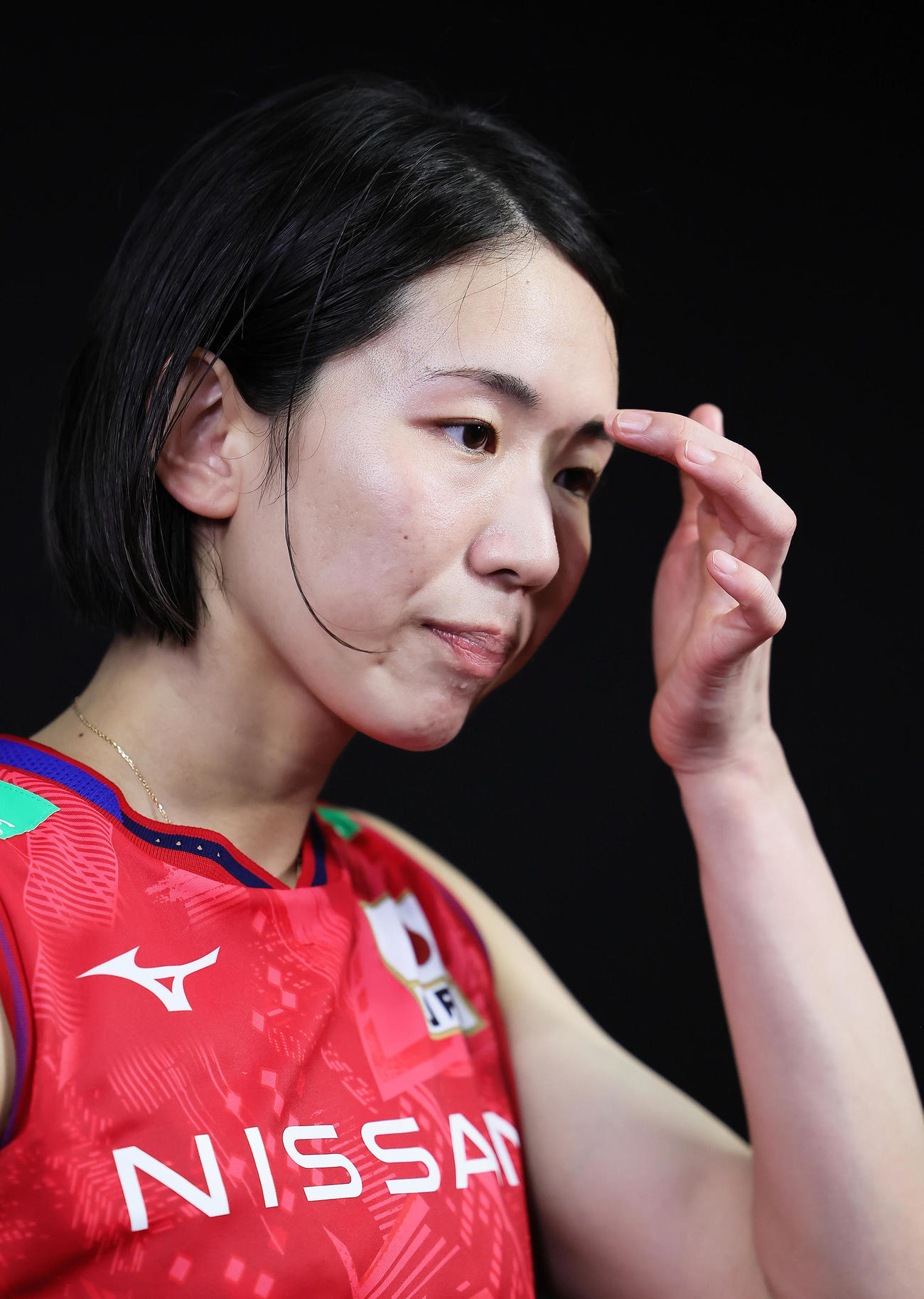 日本対ブラジル　試合を振り返る古賀（2023年9月24日撮影）