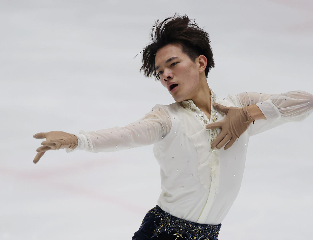 男子SPで演技する佐々木（撮影・前田充）