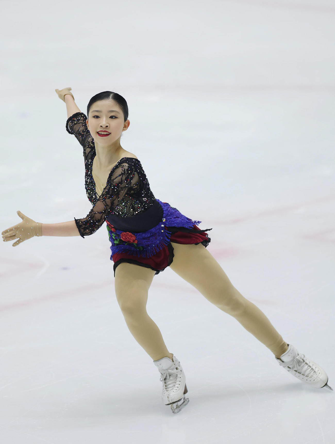 女子SPで演技する千葉（撮影・前田充）