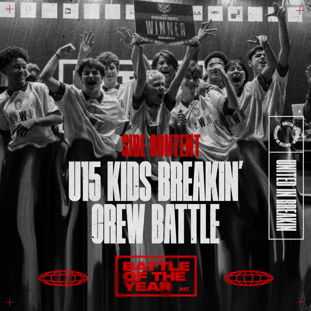 11月に開催される「U15 KIDS BREAKIN’　CREW BATTLE」