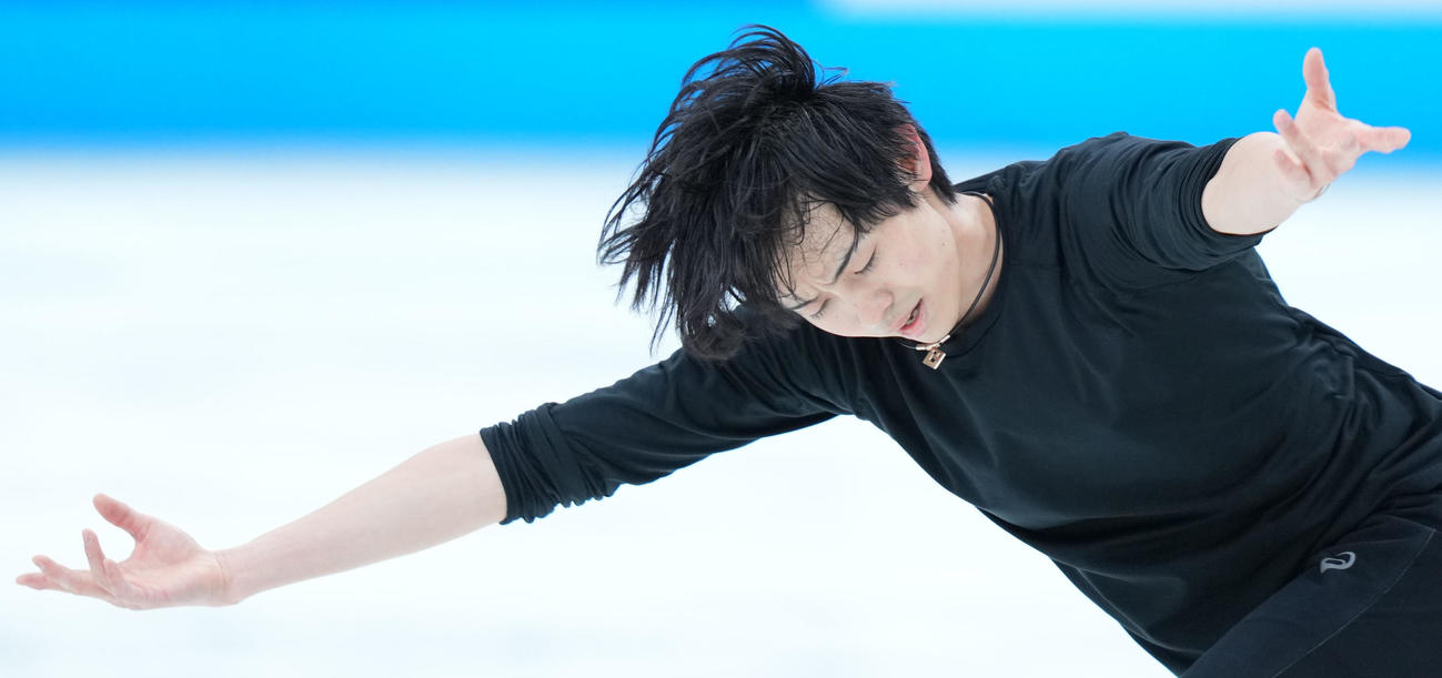 公式練習に臨む島田（撮影・横山健太）