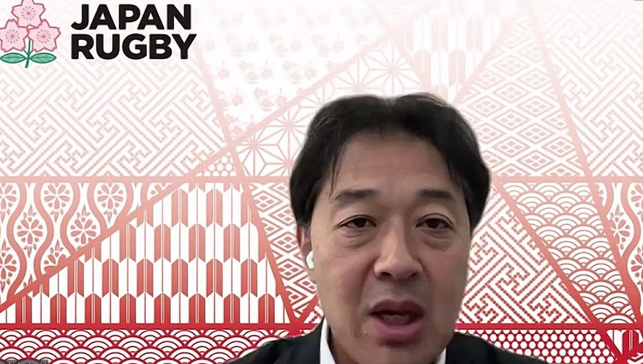11日の理事会の内容を報告する日本協会の岩渕健輔専務理事