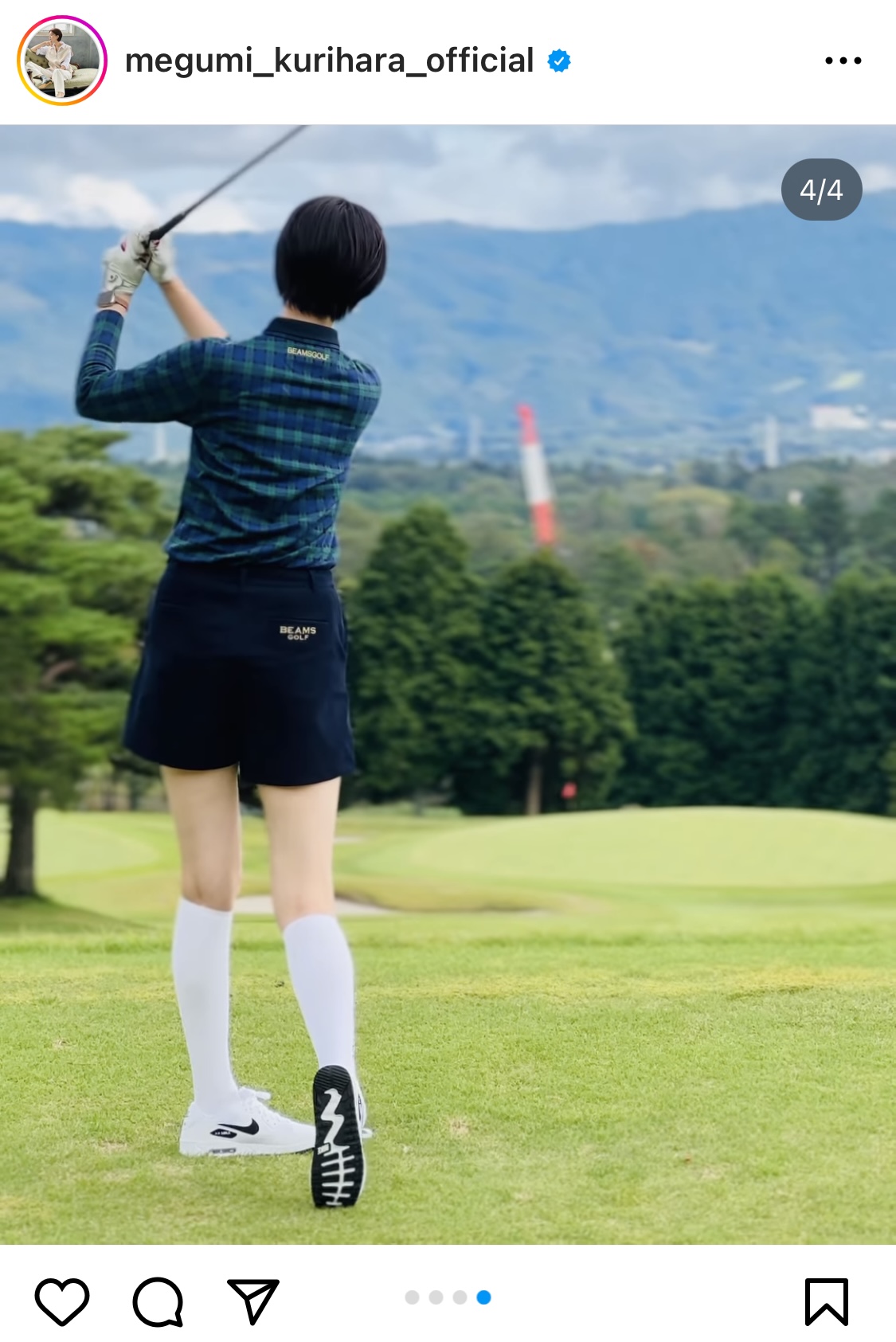 栗原恵のインスタグラムから