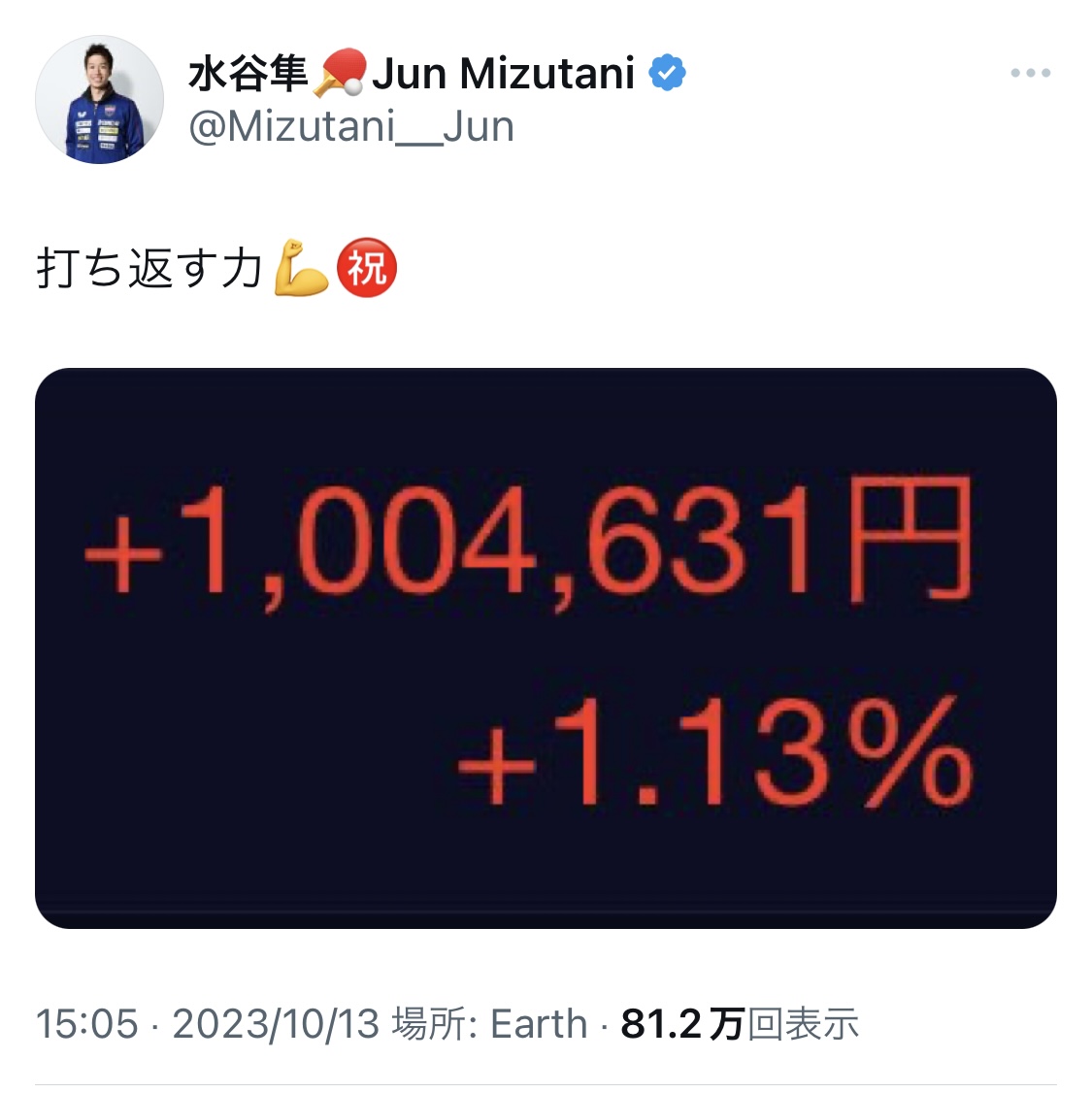 水谷隼氏X（旧ツイッター）から