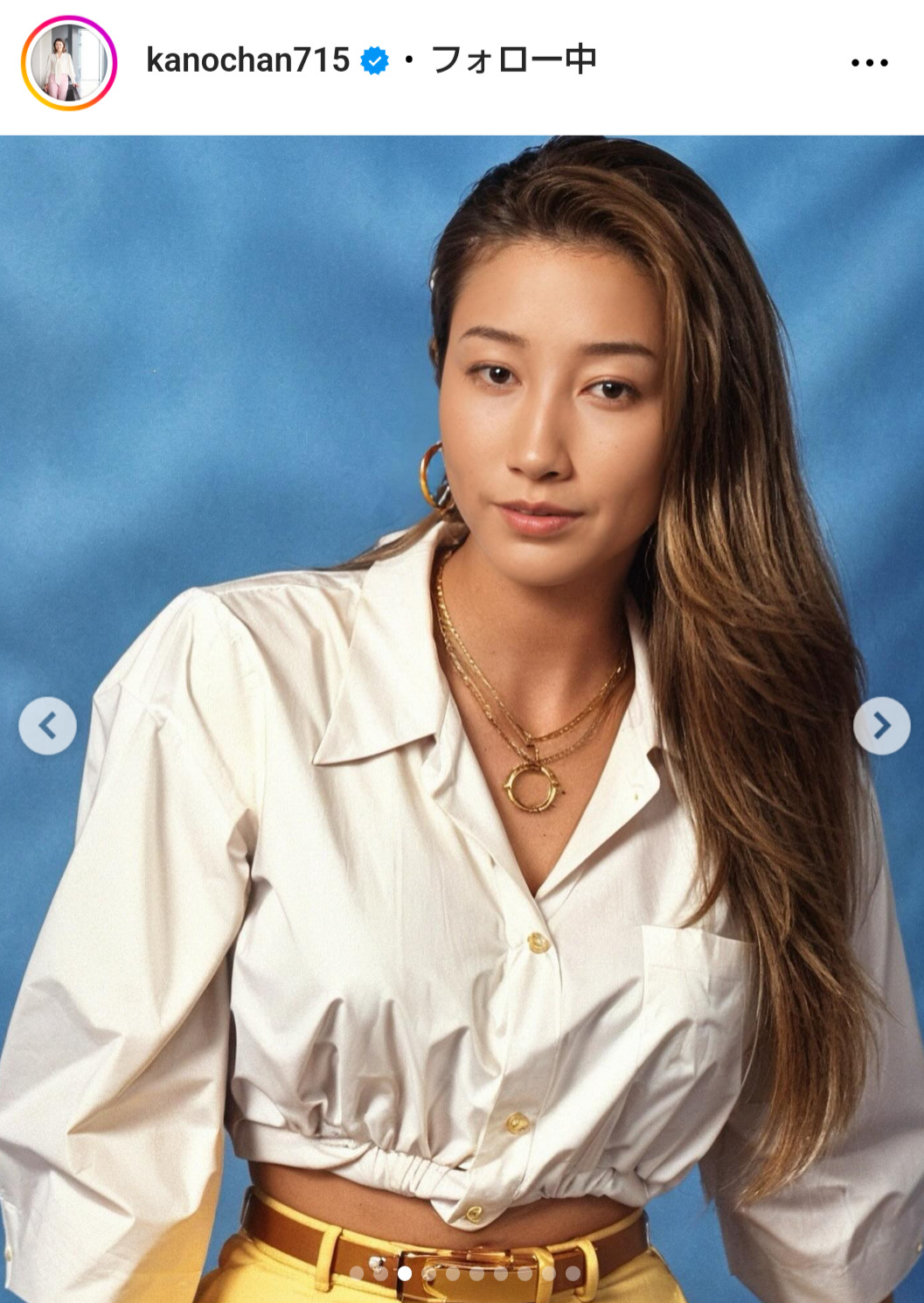 狩野舞子さんのインスタグラムから