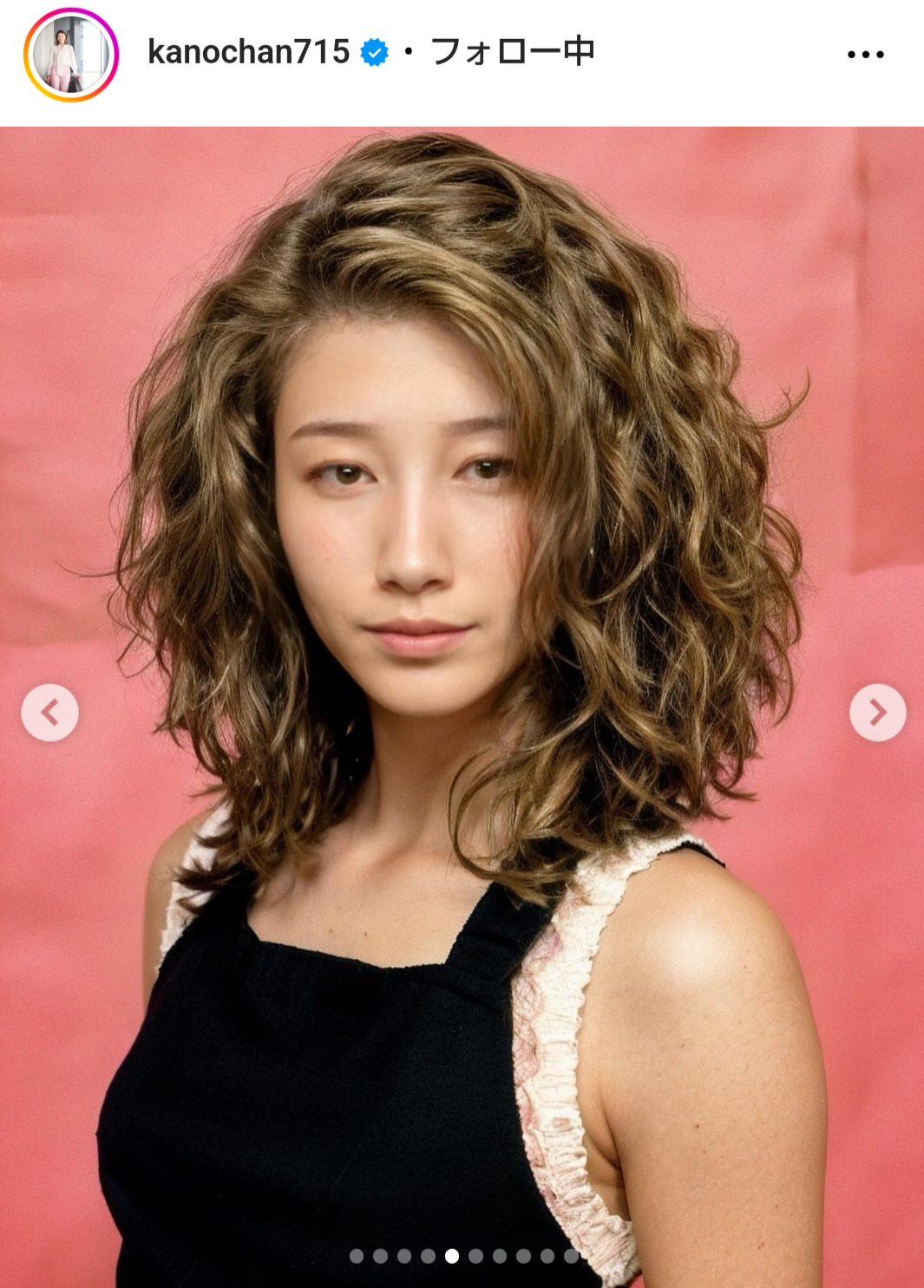狩野舞子さんのインスタグラムから
