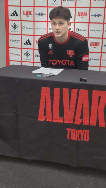 男子バスケットボールBリーグ1部（B1）　A東京対宇都宮　古巣宇都宮に勝ち、喜びを語るA東京テーブス海＝2023年10月14日