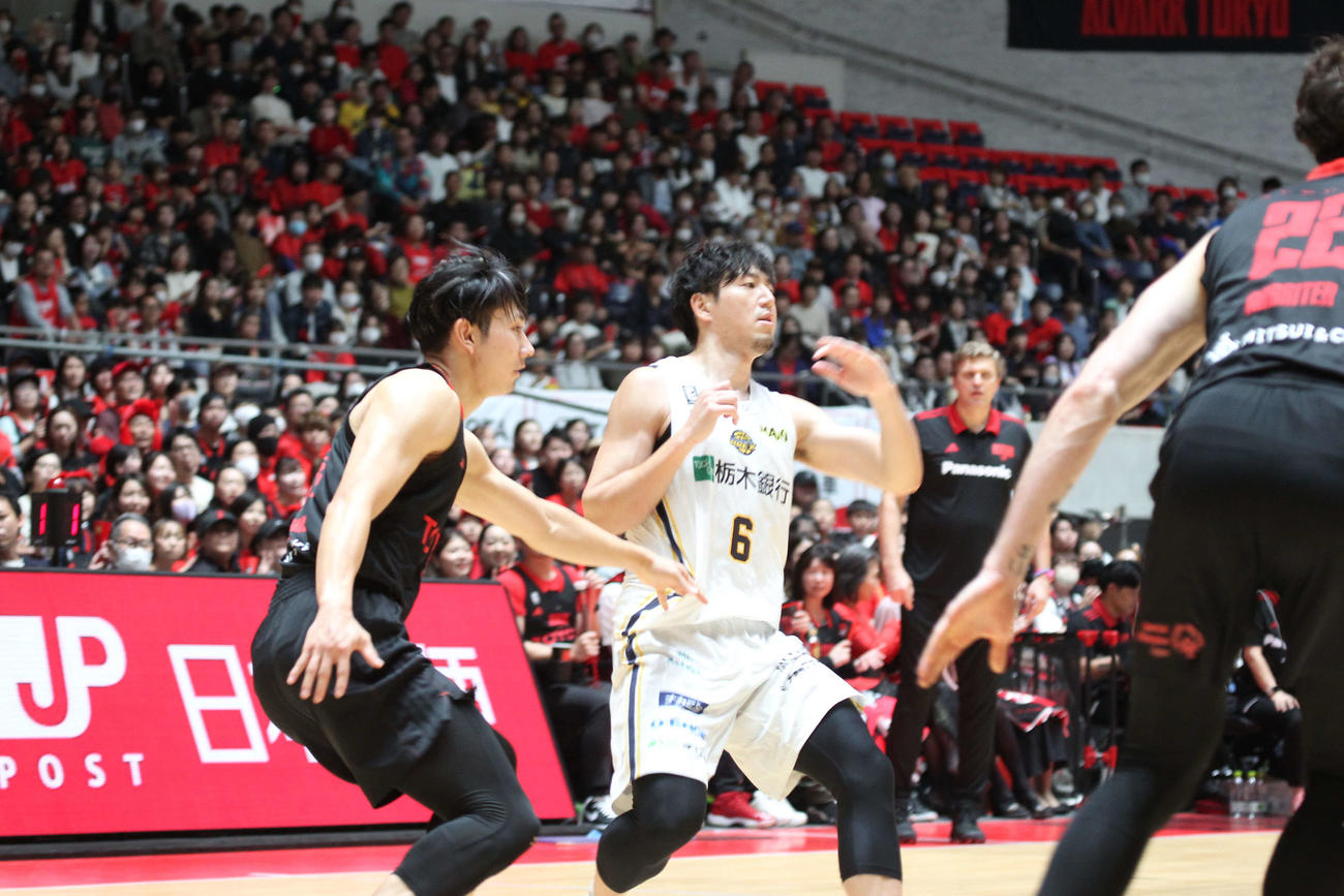 B1クラブ主管試合最多の1万224人の大観衆の前で活躍した宇都宮比江島慎