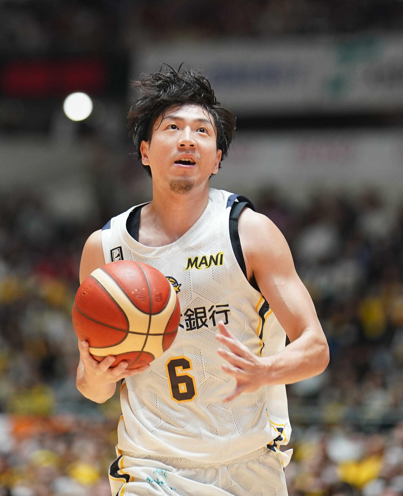 第3Q、ゴールを狙う宇都宮の比江島慎
