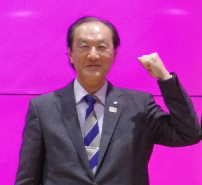 日本ソフトボール協会の三宅豊会長（2021年3月17日撮影）
