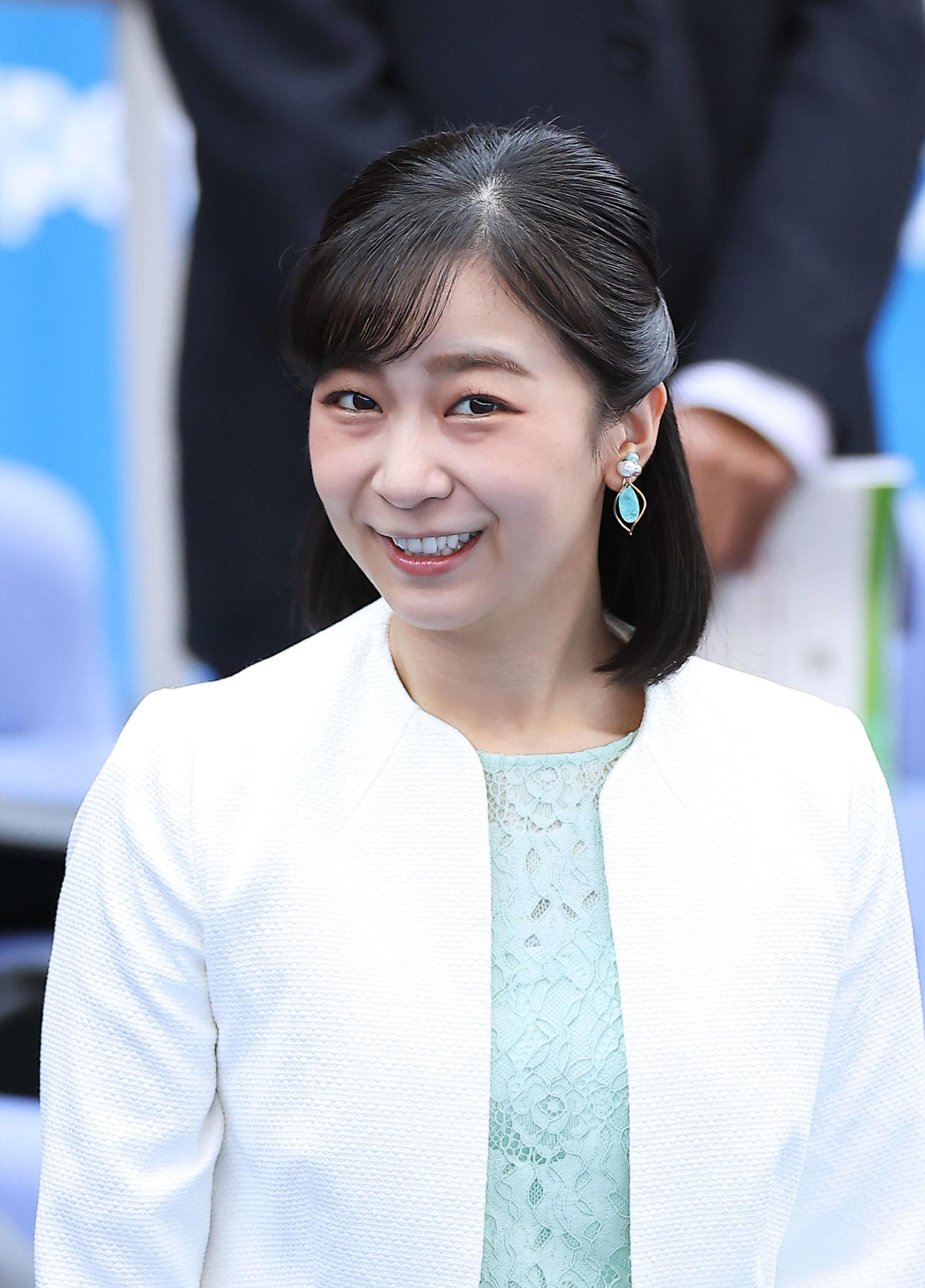 ジャパン・オープン・テニス選手権の観戦に出席される秋篠宮家の次女佳子さま（撮影・河田真司）