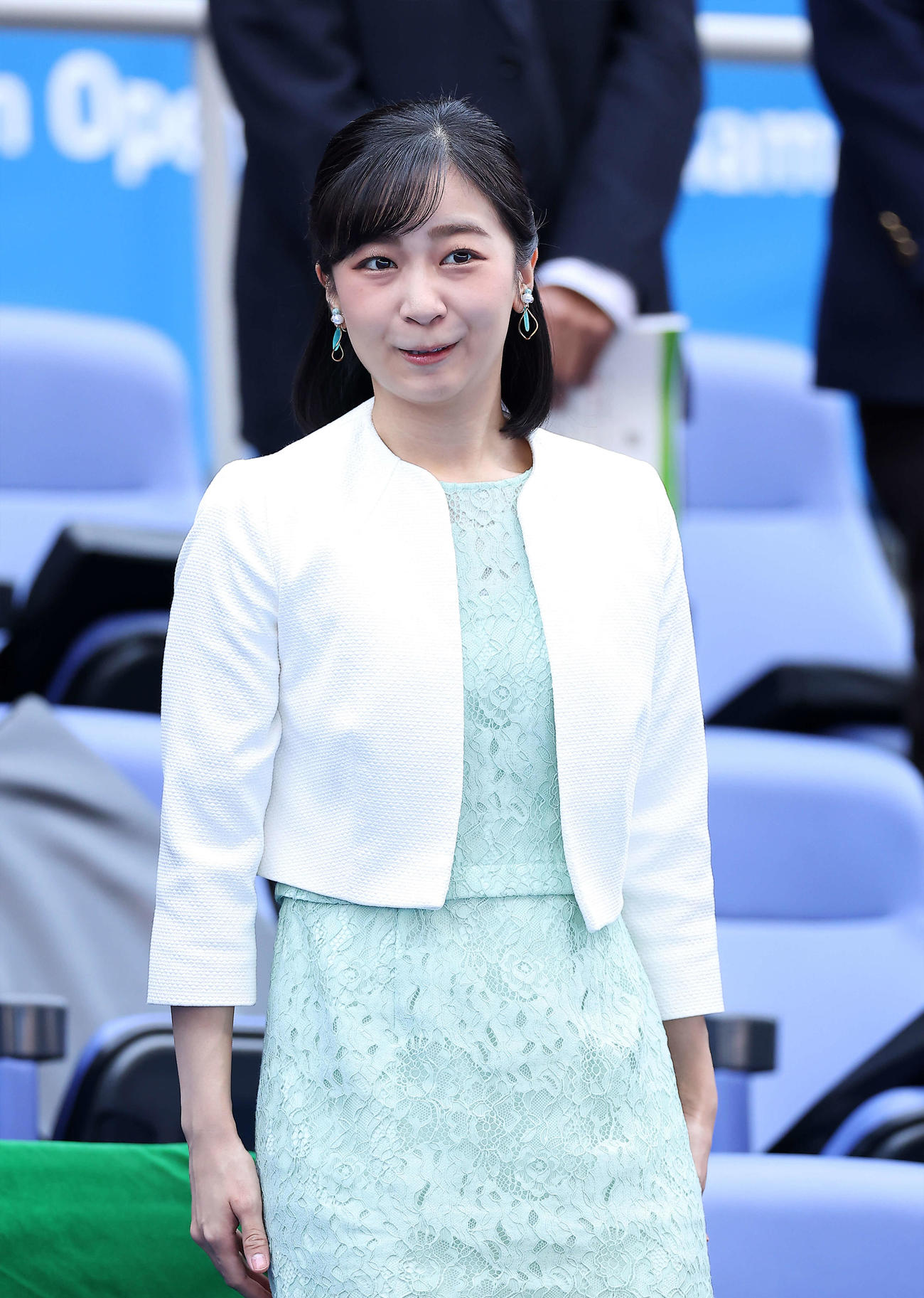 ジャパン・オープン・テニス選手権の観戦に出席される秋篠宮家の次女佳子さま（撮影・河田真司）