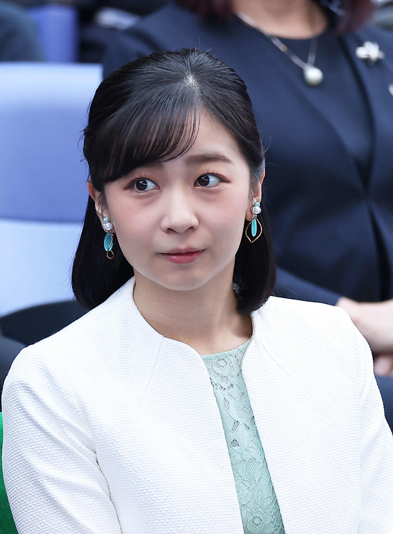 ジャパン・オープン・テニス選手権の観戦に出席される秋篠宮家の次女佳子さま（撮影・河田真司）