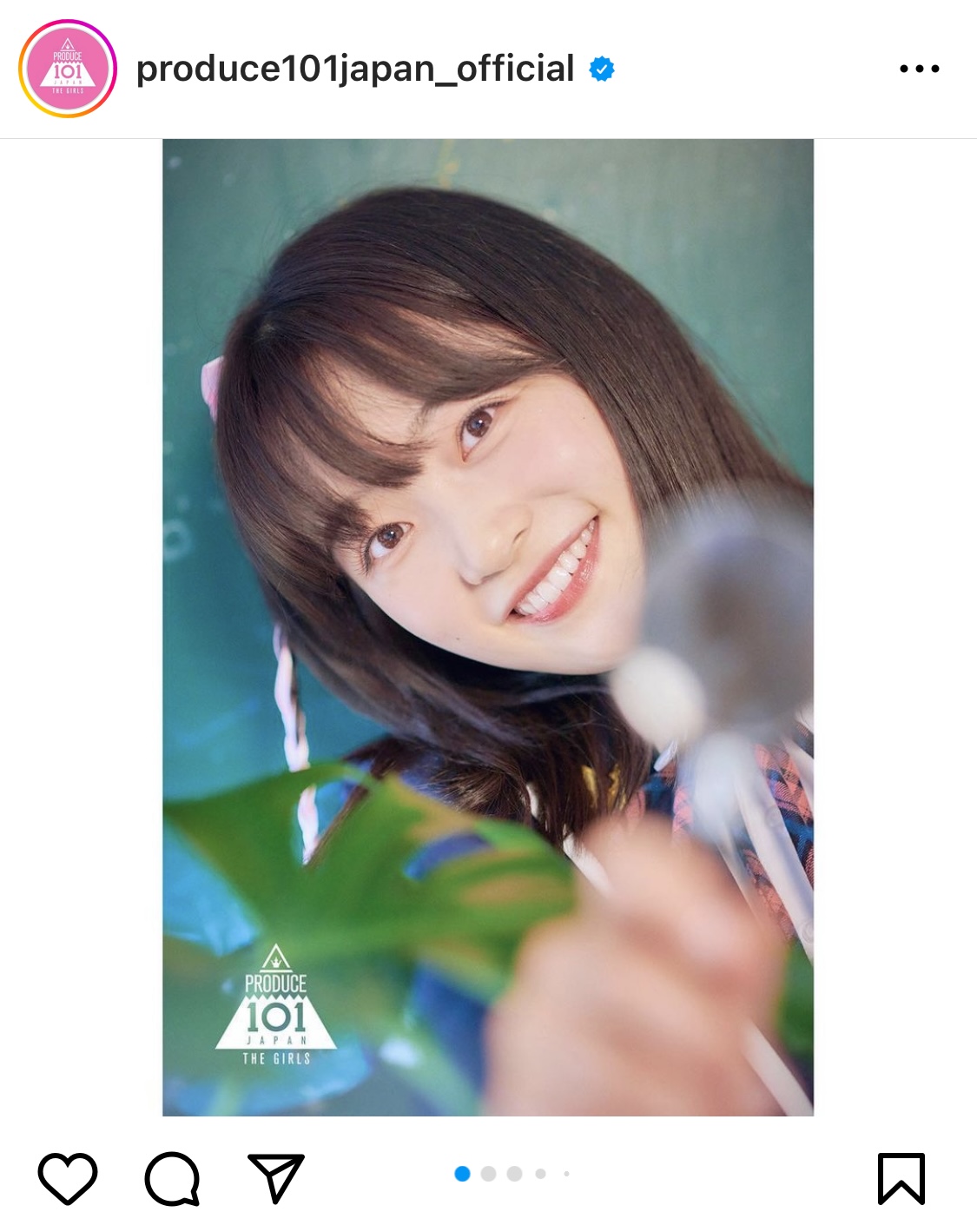 中森美琴（produce101japan_officialインスタグラムから）