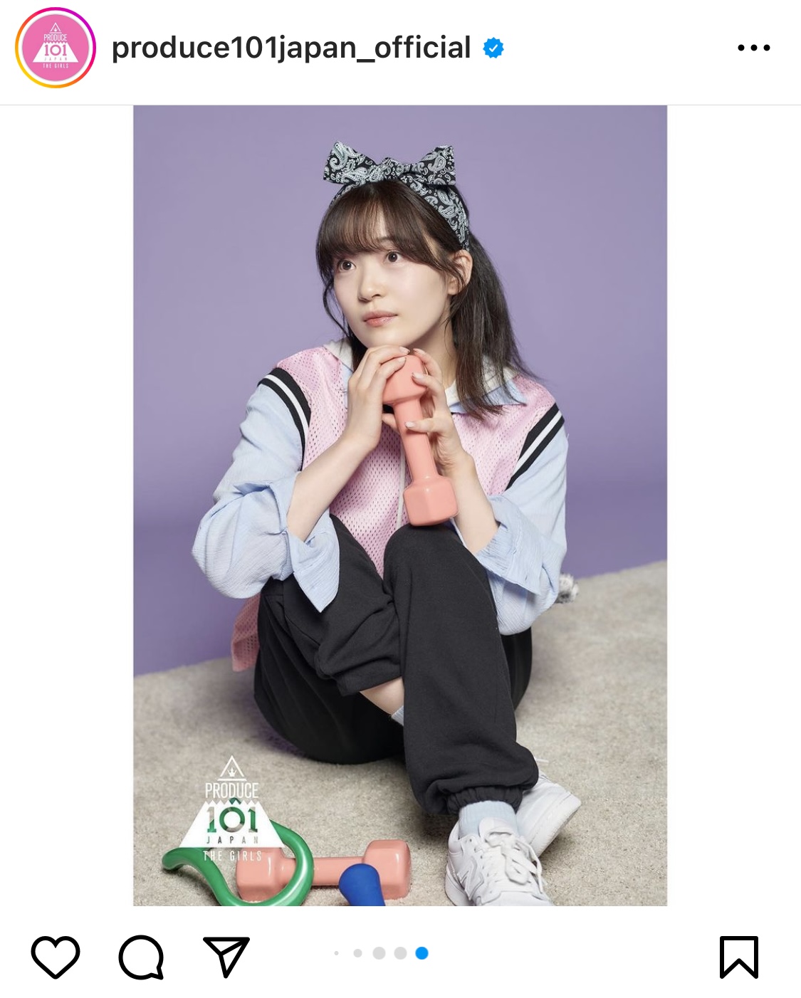 中森美琴（produce101japan_officialインスタグラムから）