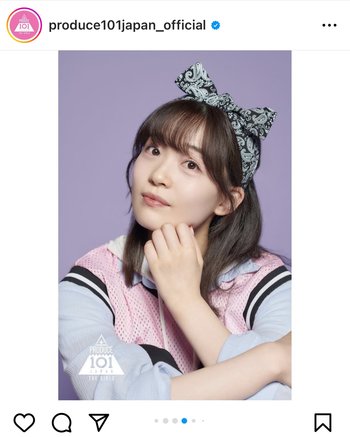 中森美琴（produce101japan_officialインスタグラムから）