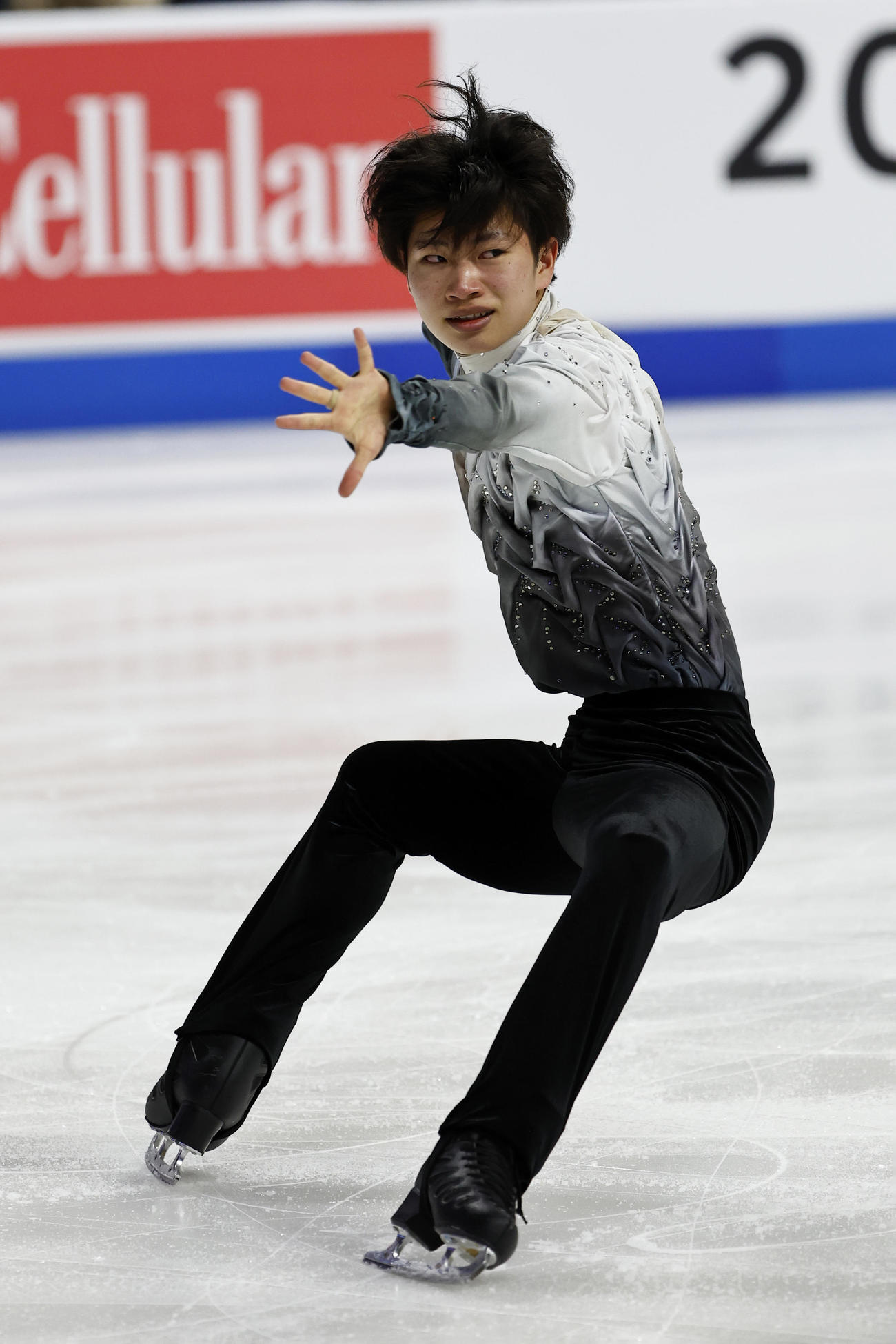 スケートアメリカ　男子SPに出場した吉岡希（AP）