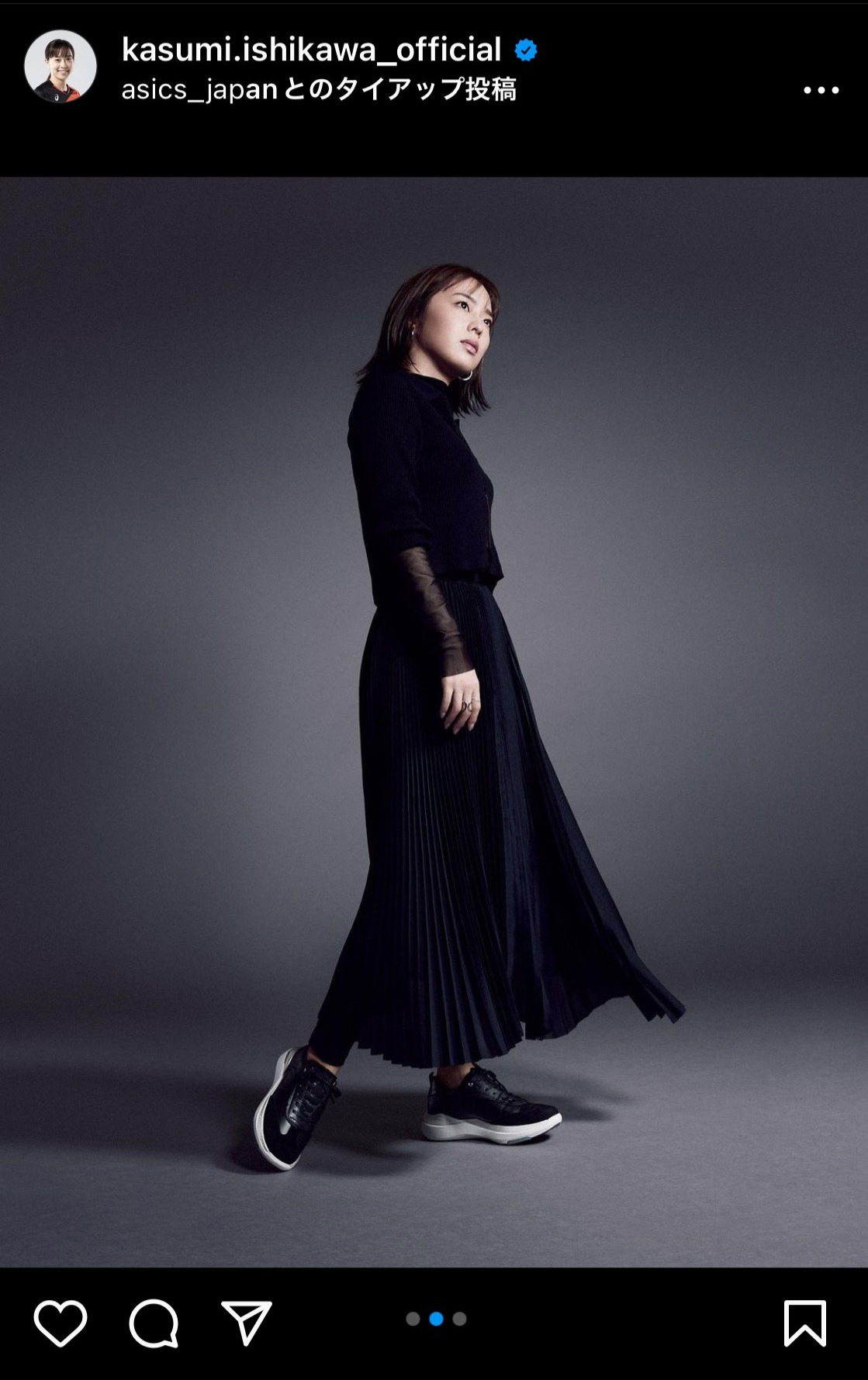 石川佳純さんのインスタグラムから