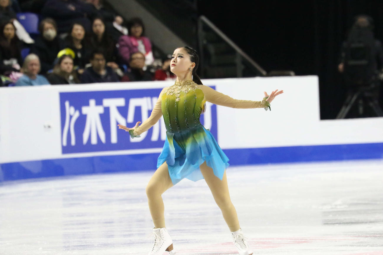 SPの演技を行う渡辺