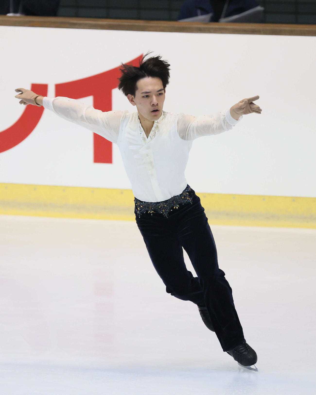 西日本フィギュアスケート選手権　ショートプログラム　佐々木晴也（撮影・加藤孝規）