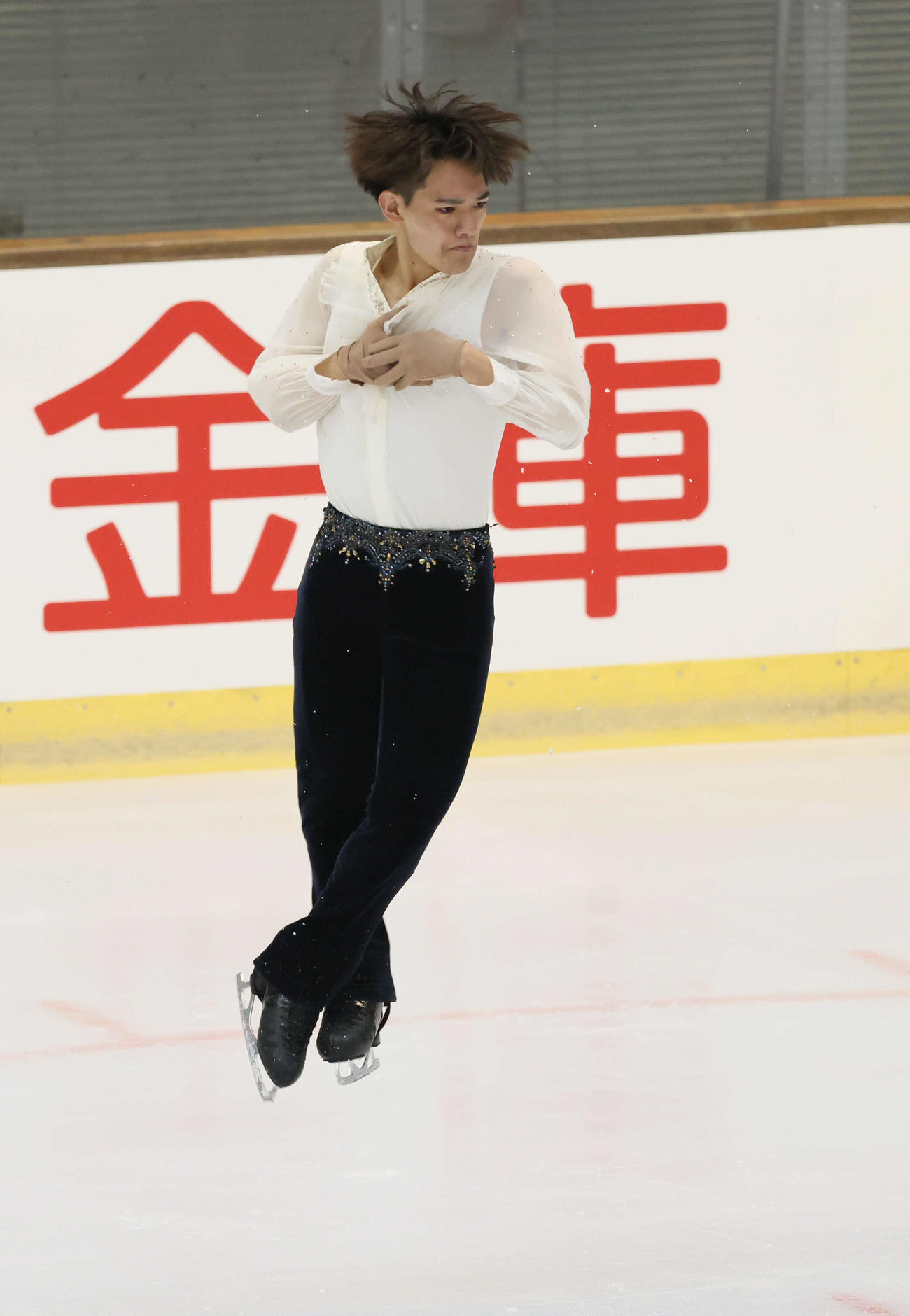 西日本フィギュアスケート選手権　ショートプログラム　佐々木晴也（撮影・加藤孝規）