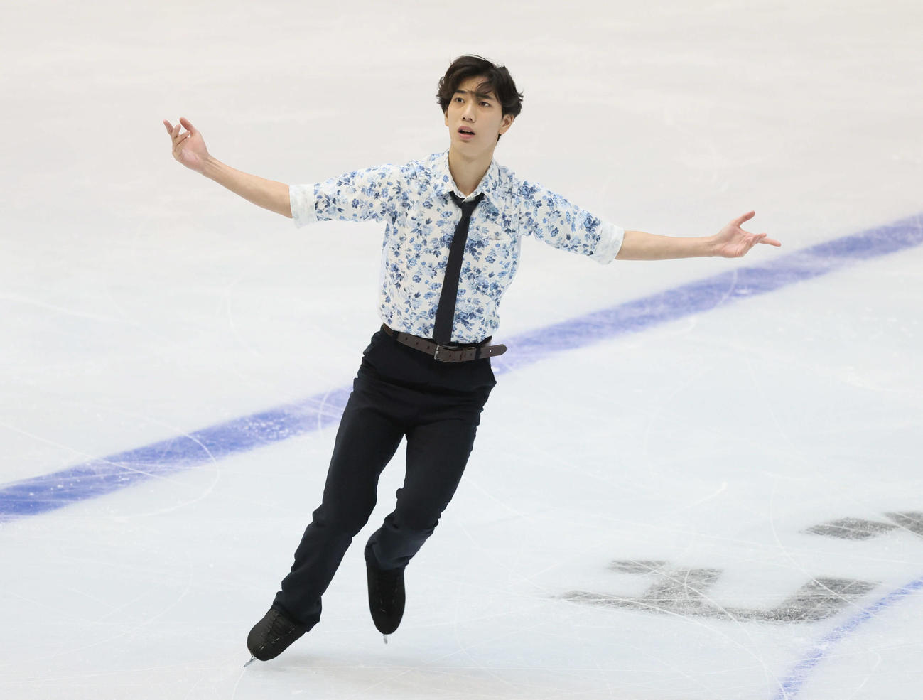 西日本フィギュアスケート選手権　ショートプログラム　三宅星南（撮影・加藤孝規）