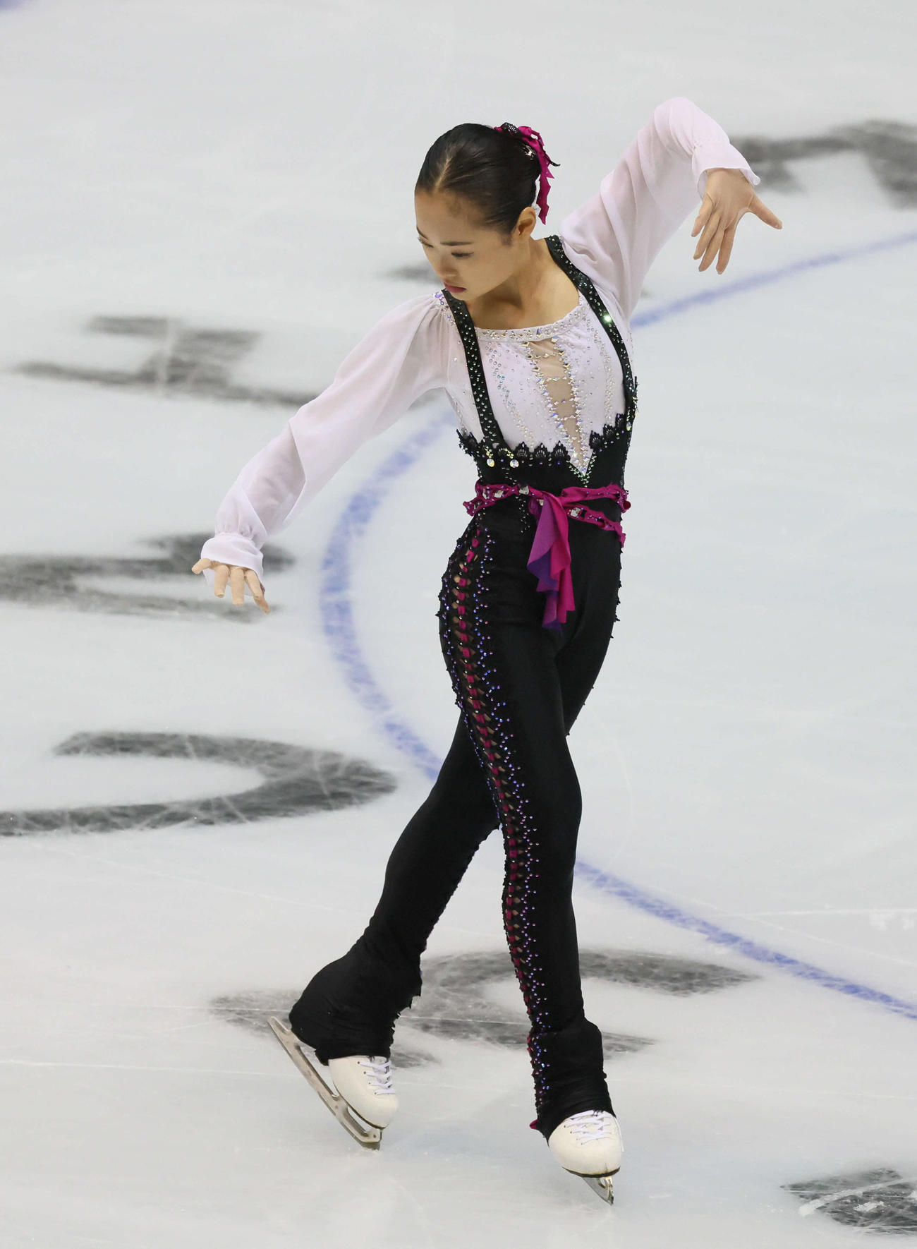 西日本フィギュアスケート選手権　ショートプログラム　ジュニア女子　島田麻央（撮影・加藤孝規）