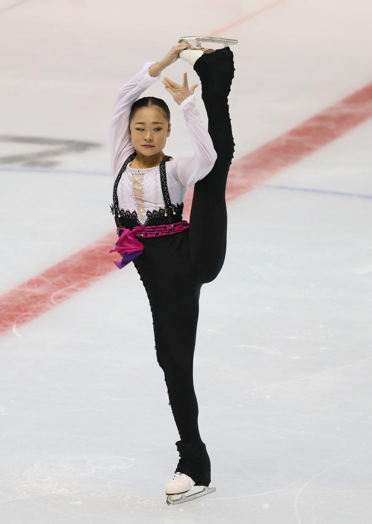西日本フィギュアスケート選手権　ショートプログラム　ジュニア女子　島田麻央（撮影・加藤孝規）