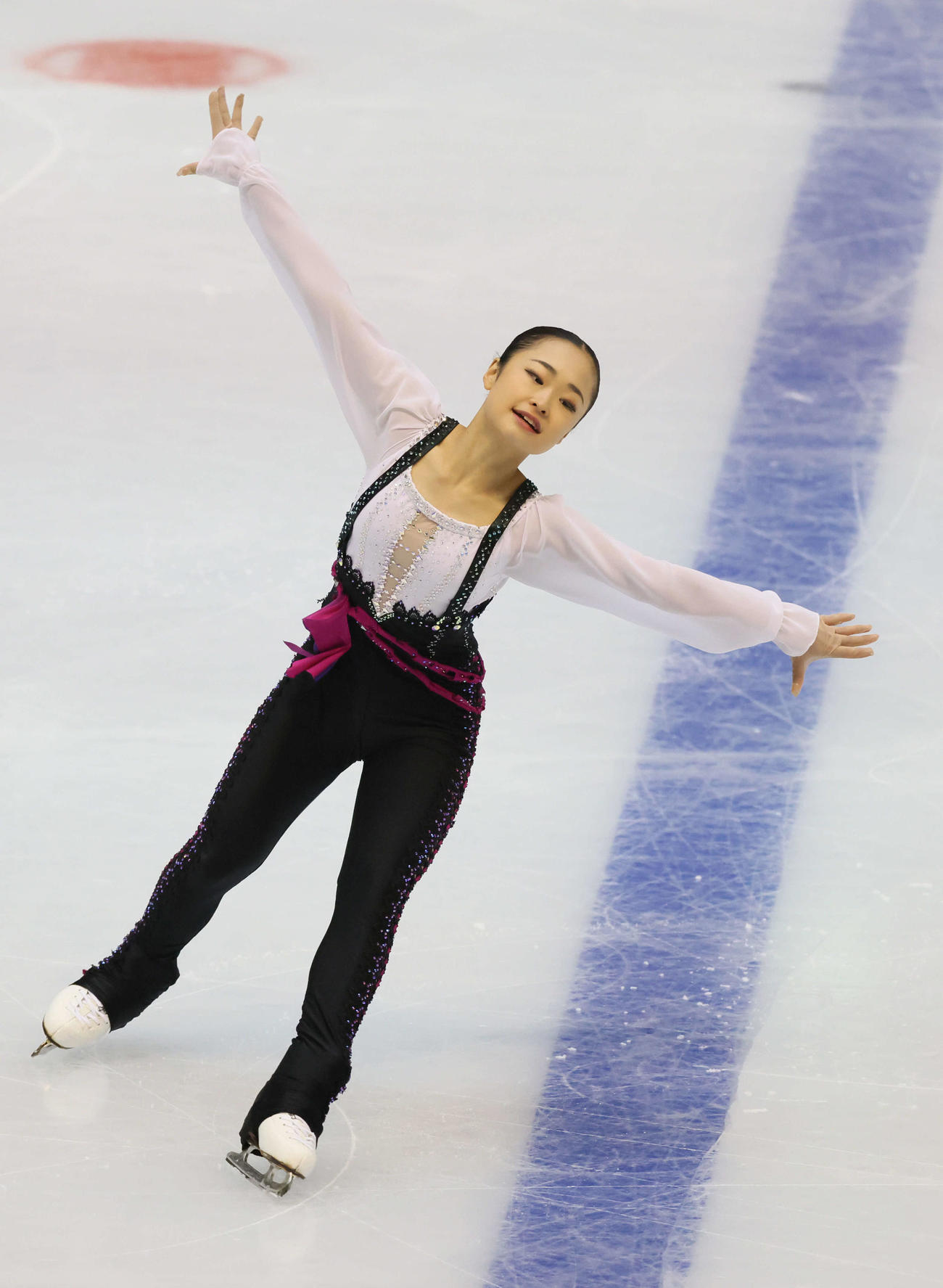 西日本フィギュアスケート選手権　ショートプログラム　ジュニア女子　島田麻央（撮影・加藤孝規）