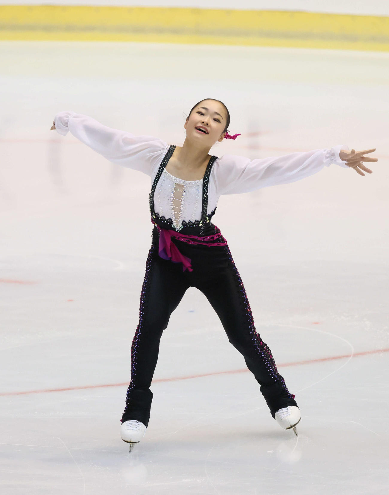 西日本フィギュアスケート選手権　ショートプログラム　ジュニア女子　島田麻央（撮影・加藤孝規）