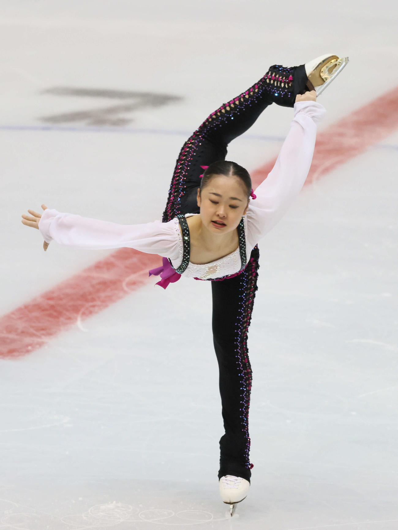 西日本フィギュアスケート選手権　ショートプログラム　ジュニア女子　島田麻央（撮影・加藤孝規）