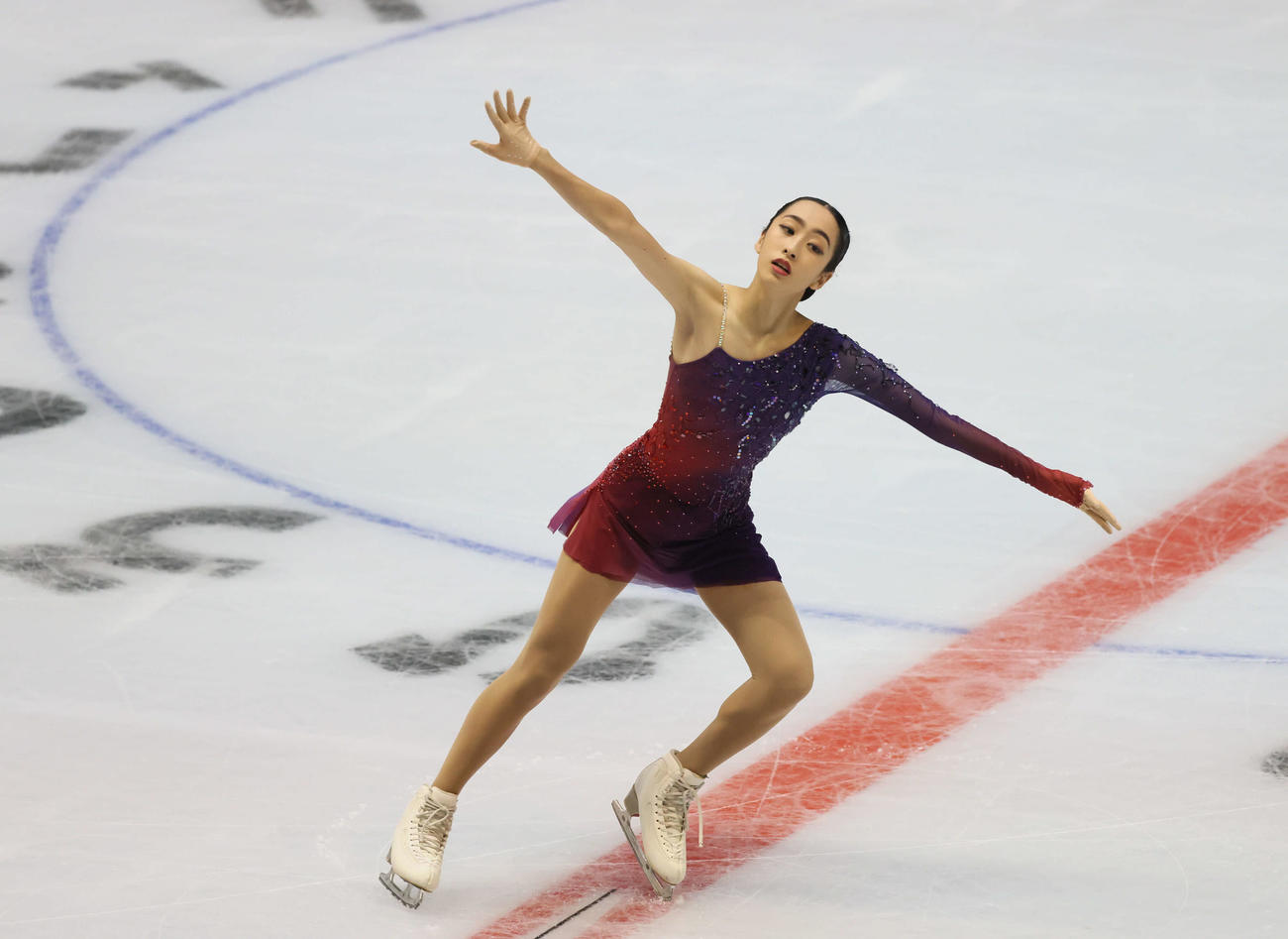 西日本フィギュアスケート選手権　ショートプログラム　ジュニア女子　櫛田育良（撮影・加藤孝規）