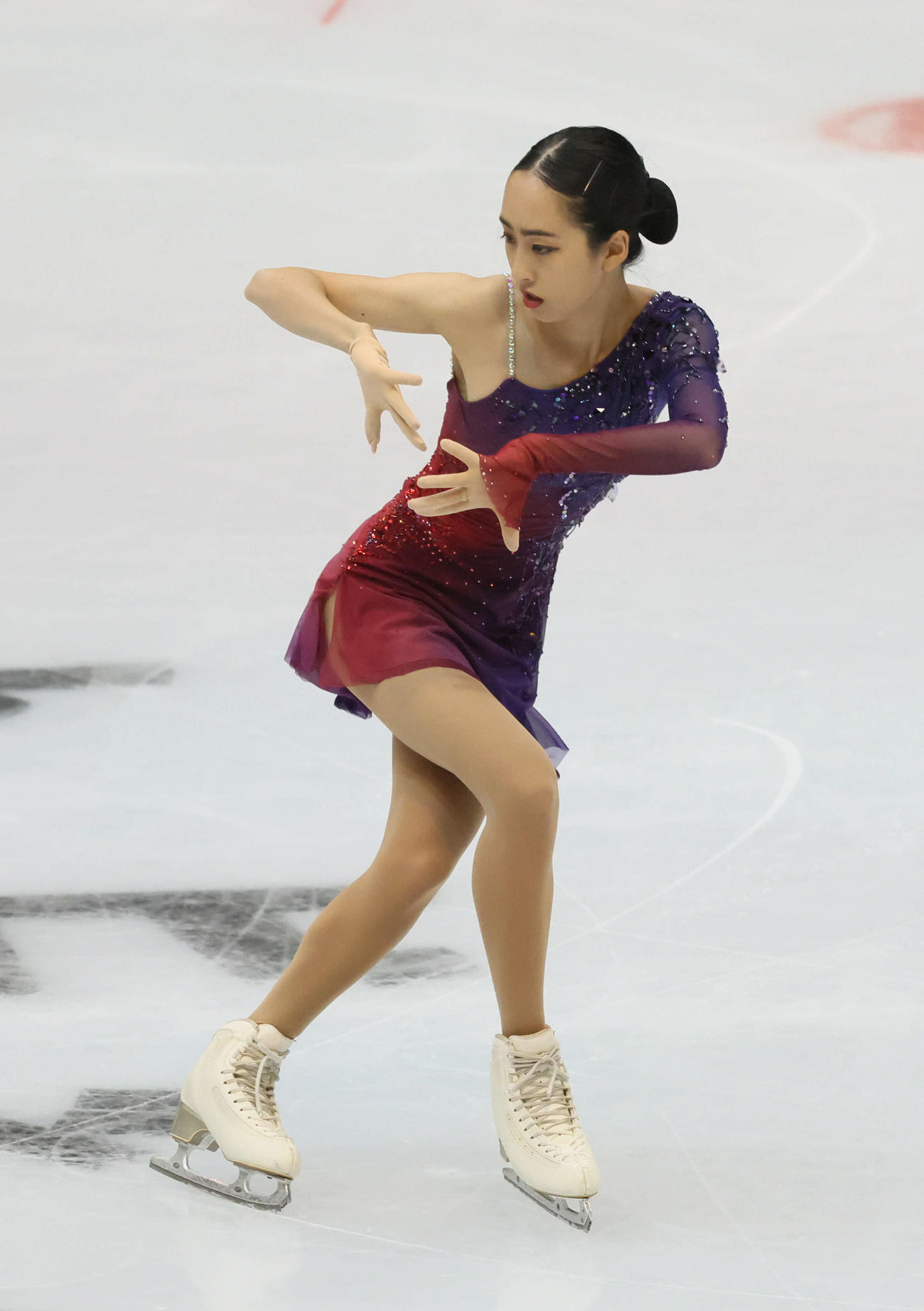 西日本フィギュアスケート選手権　ショートプログラム　ジュニア女子　櫛田育良（撮影・加藤孝規）