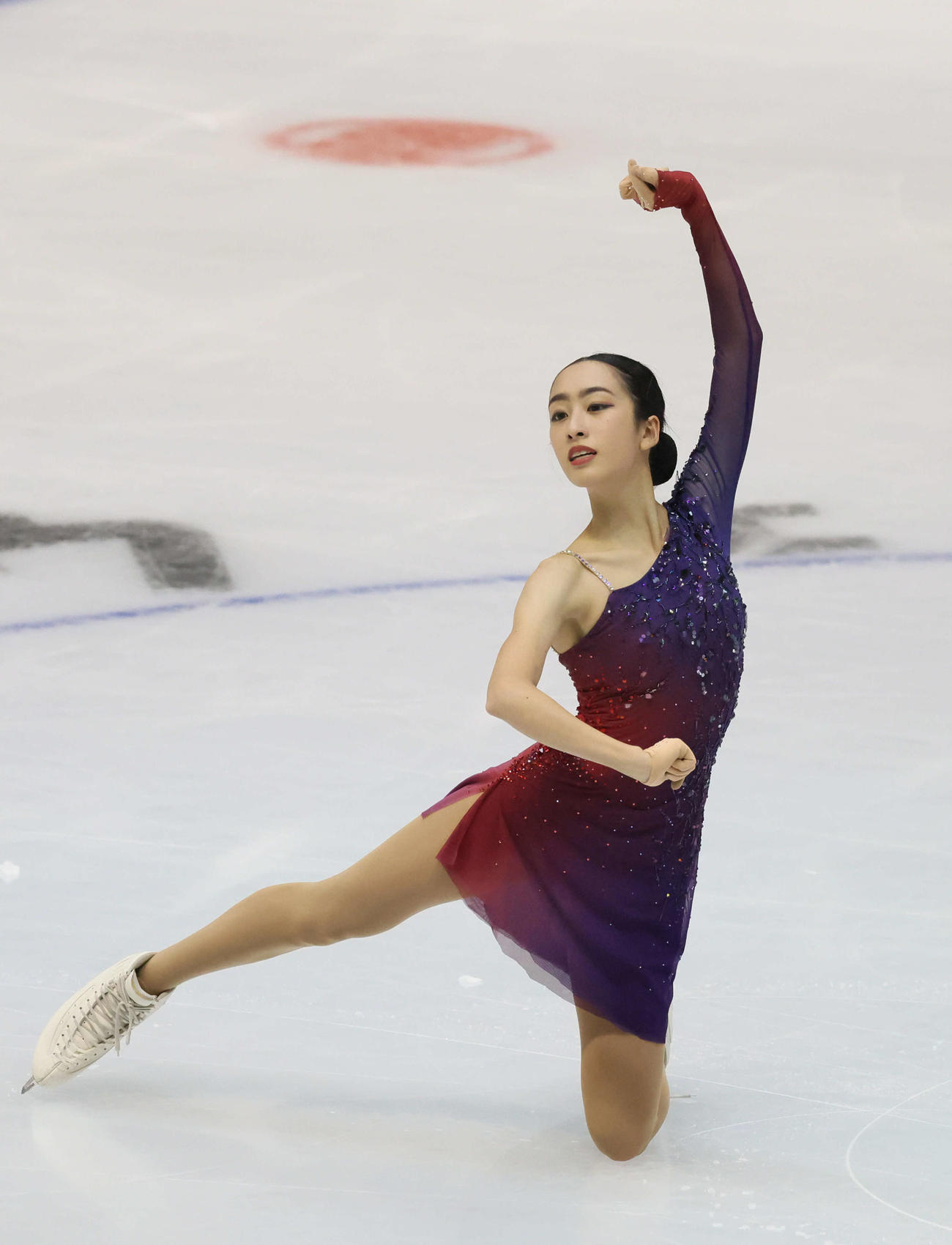 西日本フィギュアスケート選手権　ショートプログラム　ジュニア女子　櫛田育良（撮影・加藤孝規）