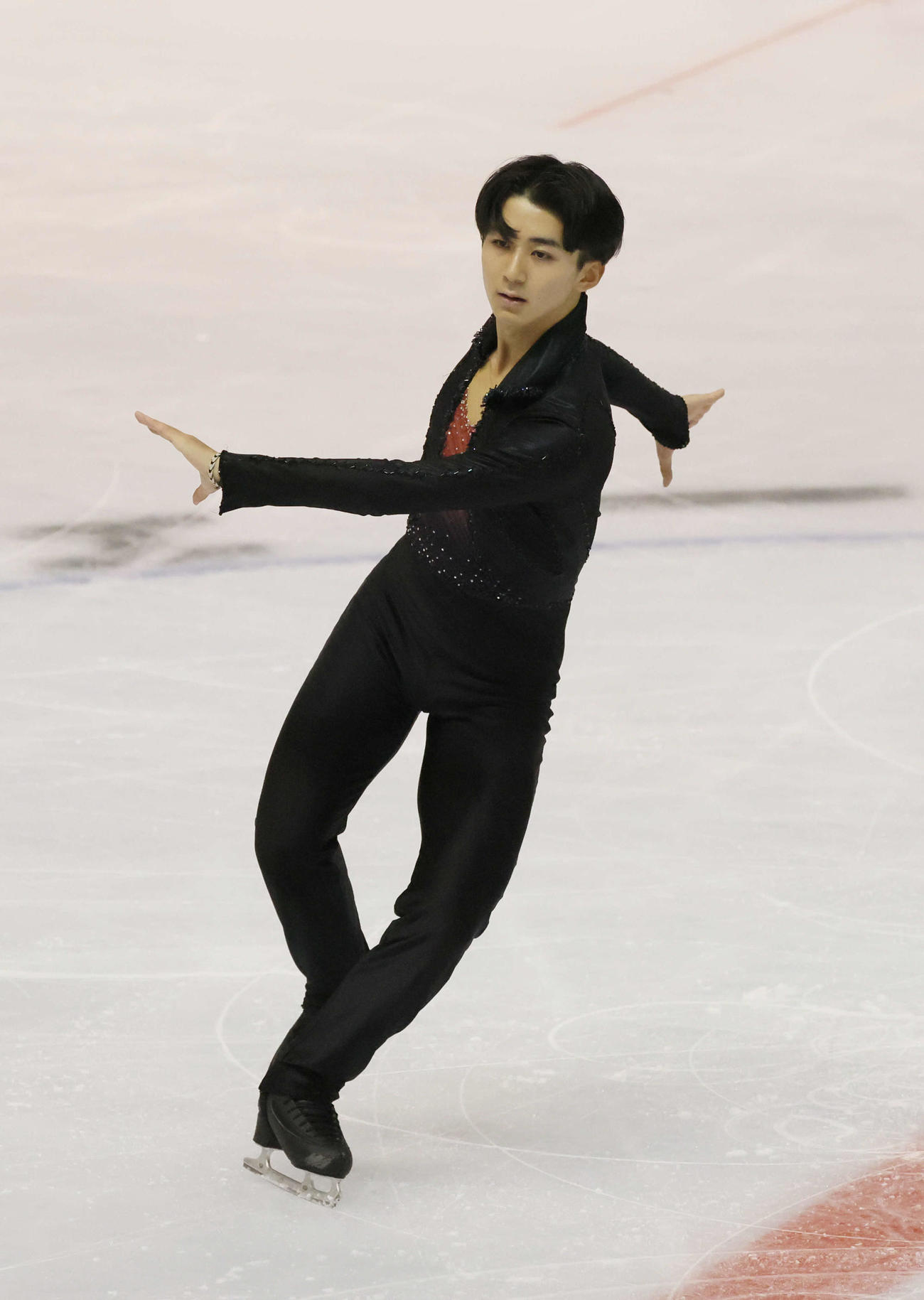 西日本フィギュアスケート選手権　ショートプログラム　ジュニア男子　中村俊介（撮影・加藤孝規）