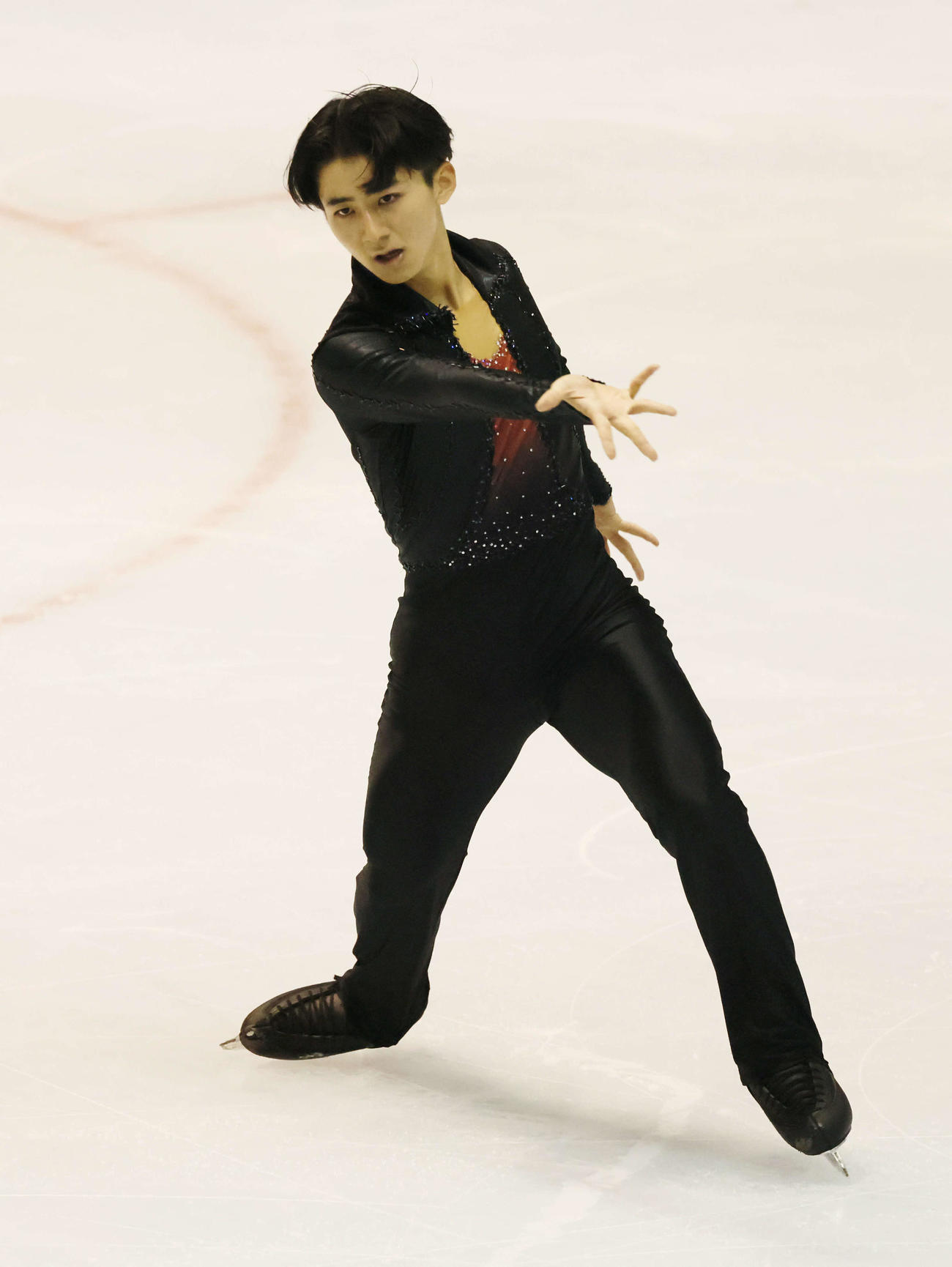 西日本フィギュアスケート選手権　ショートプログラム　ジュニア男子　中村俊介（撮影・加藤孝規）