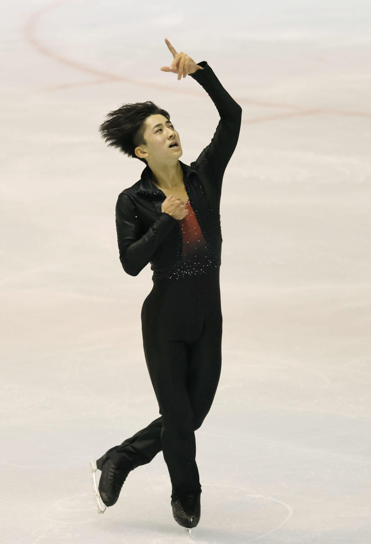 西日本フィギュアスケート選手権　ショートプログラム　ジュニア男子　中村俊介（撮影・加藤孝規）