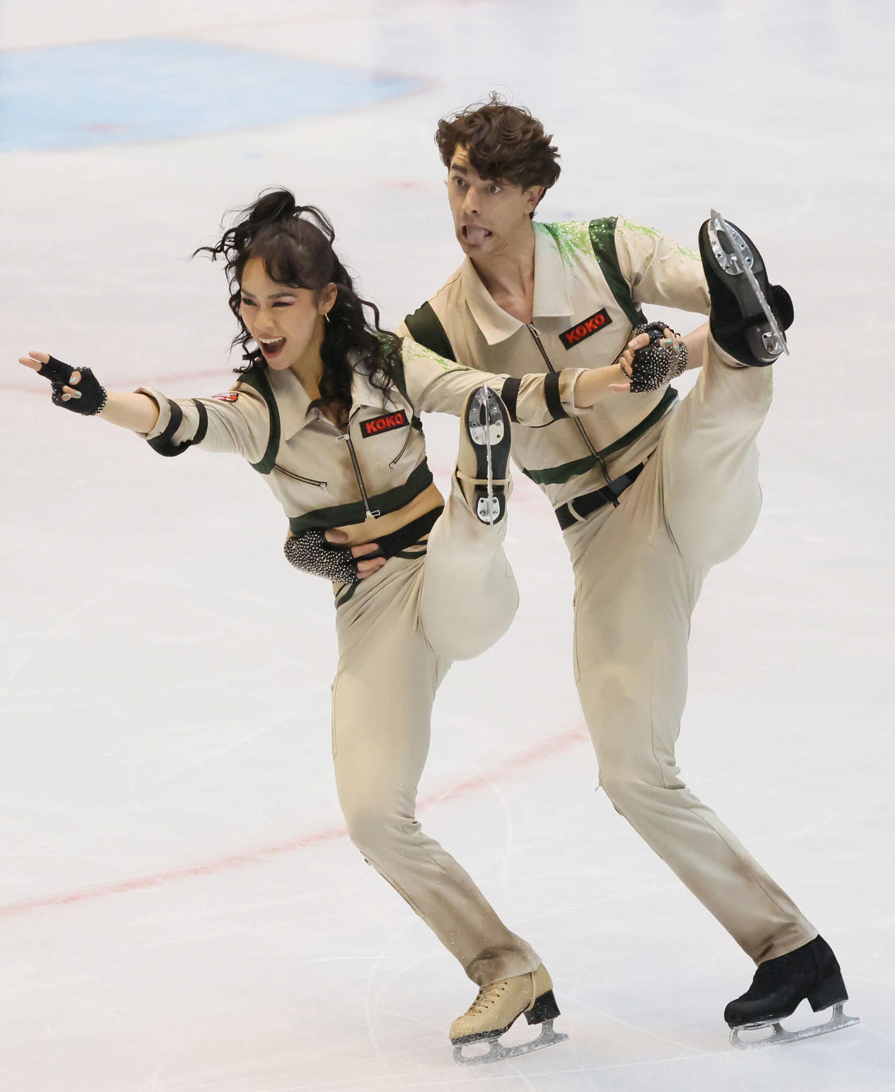 西日本フィギュアスケート選手権　アイスダンス　小松原美里＆小松原尊（撮影・加藤孝規）