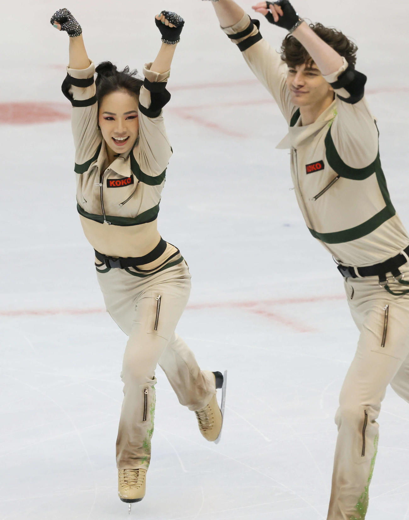 西日本フィギュアスケート選手権　アイスダンス　小松原美里＆小松原尊（撮影・加藤孝規）