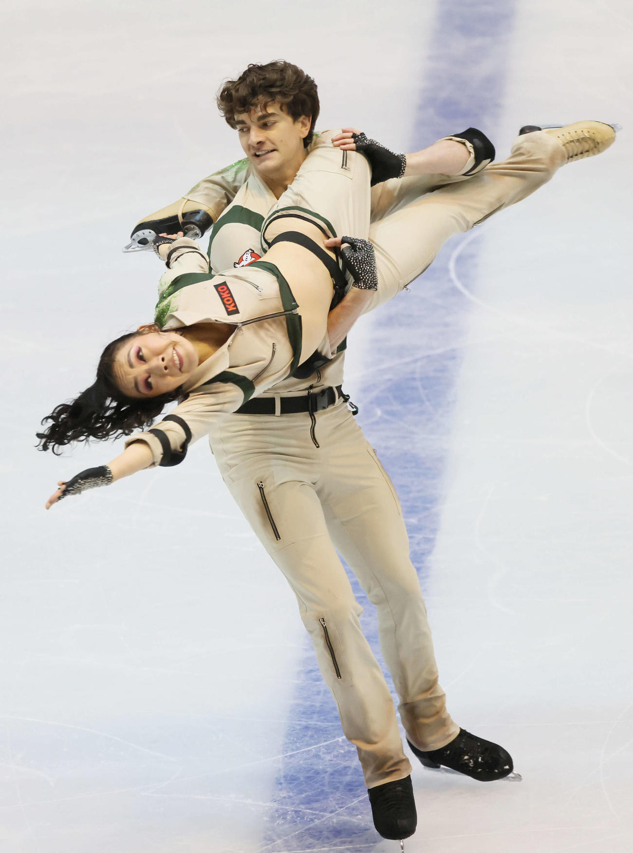 西日本フィギュアスケート選手権　アイスダンス　小松原美里＆小松原尊（撮影・加藤孝規）
