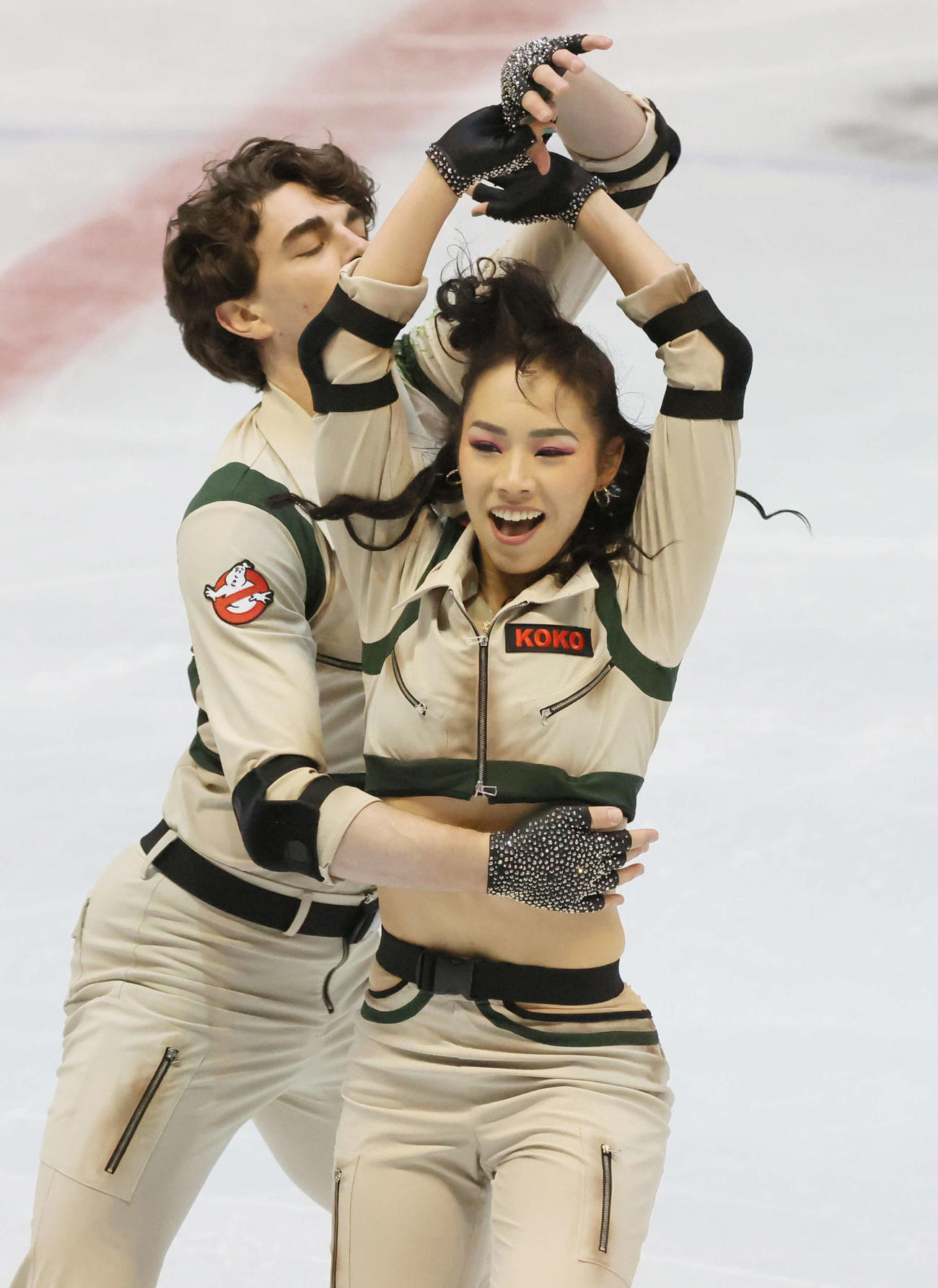 西日本フィギュアスケート選手権　アイスダンス　小松原美里＆小松原尊（撮影・加藤孝規）