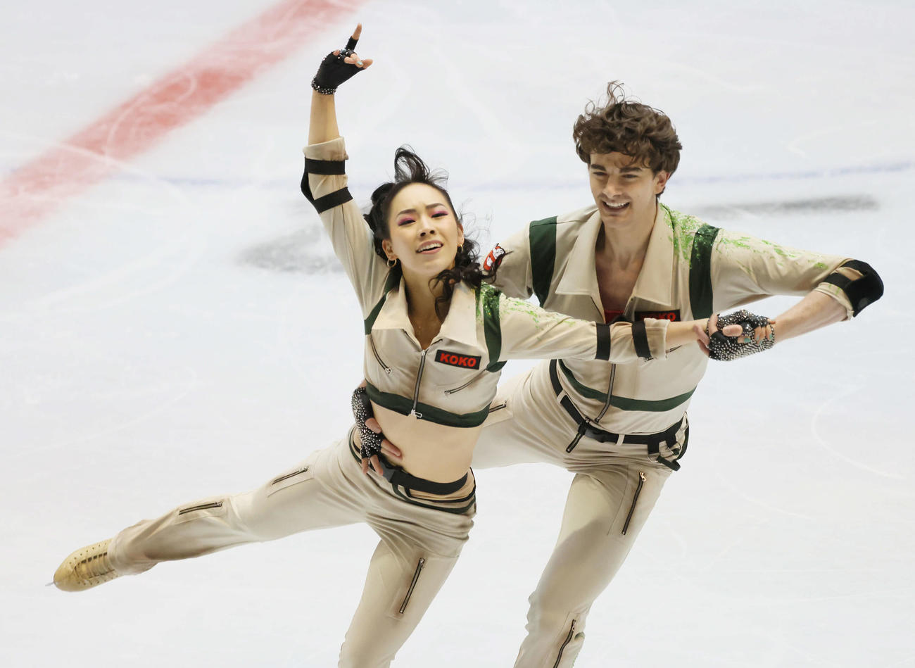 西日本フィギュアスケート選手権　アイスダンス　小松原美里＆小松原尊（撮影・加藤孝規）